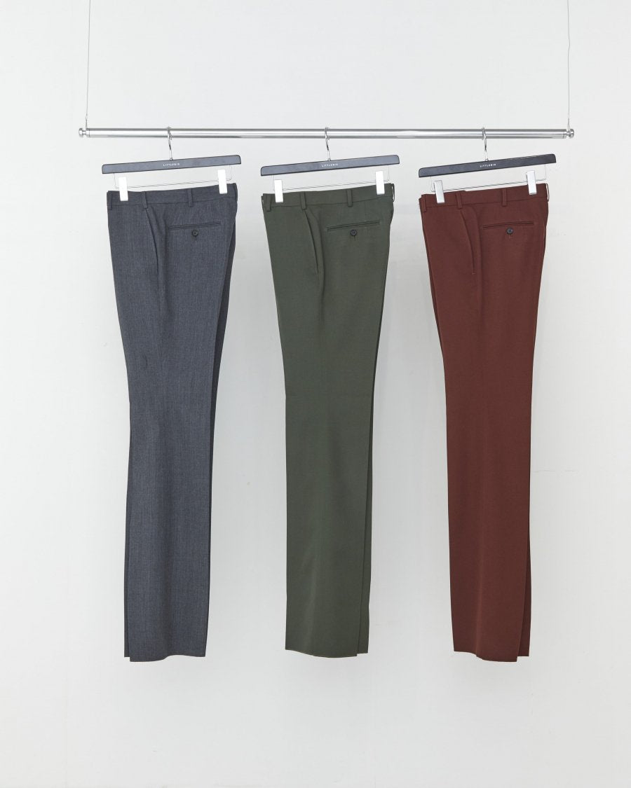 LITTLEBIG(リトルビッグ)のTwill Flare Trousers-GREEN or BROWNの通販
