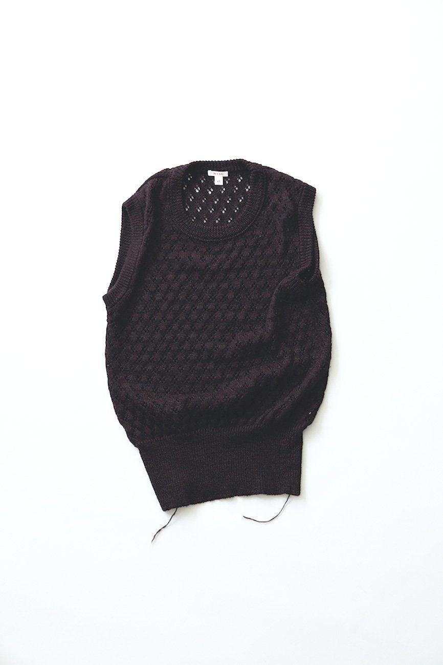 Montague Bulky Lace Vest pattern by Melissa LaBarre