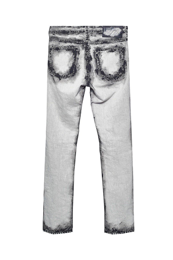 YUKI HASHIMOTO(ユウキハシモト)のCHARCOAL PAINT SLIM JEANS WHITE-B 