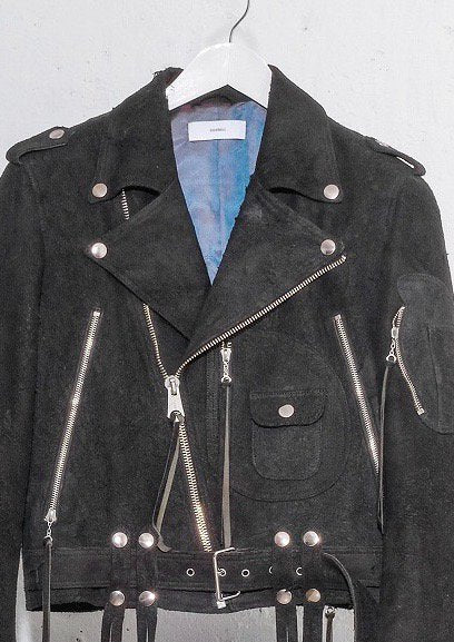 SUGARHILL NIBE-LEATHER MOTO DOUBLE JACKET