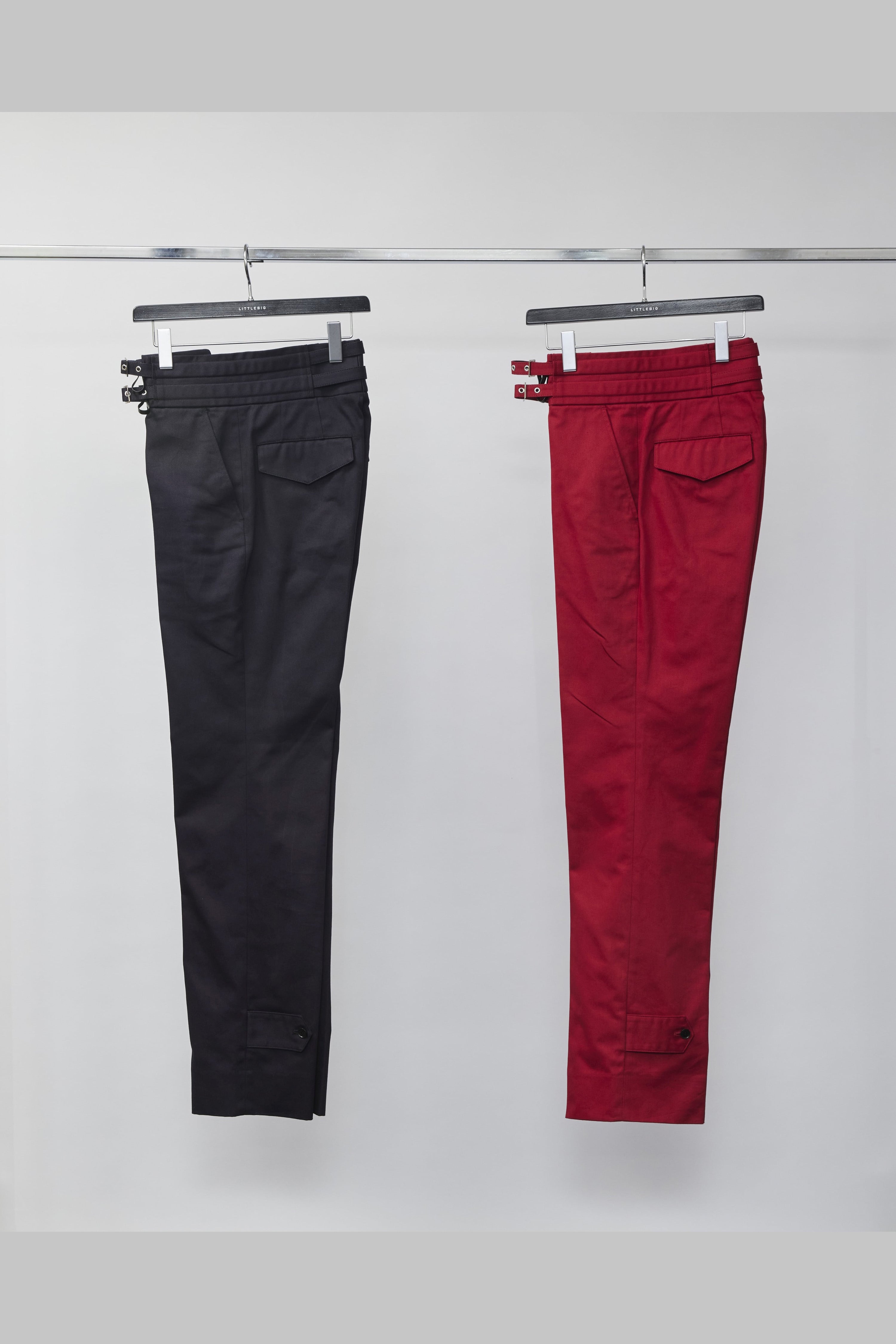 LittleBig (Little Big) Cotton GURKHA TROUSERS BLACK or RED (Slux