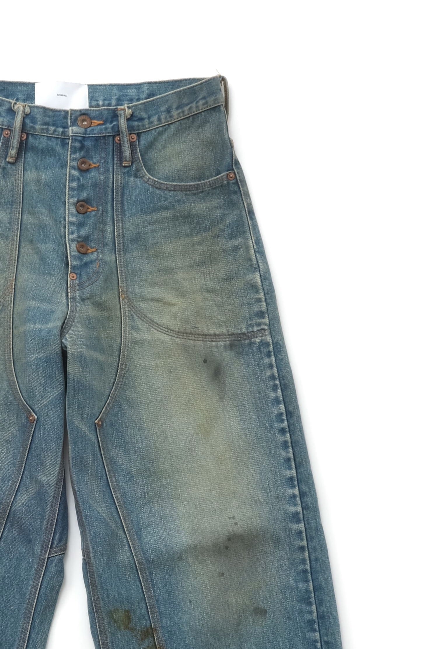 SUGARHILL(シュガーヒル)のOILED FADE DOUBLE KNEE DENIM PANTSの通販