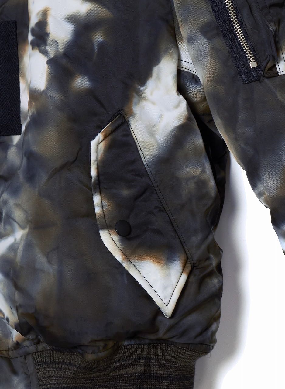 Sugarhill's Pour Camo Ma-1 Olive Black mail order | Palette Art