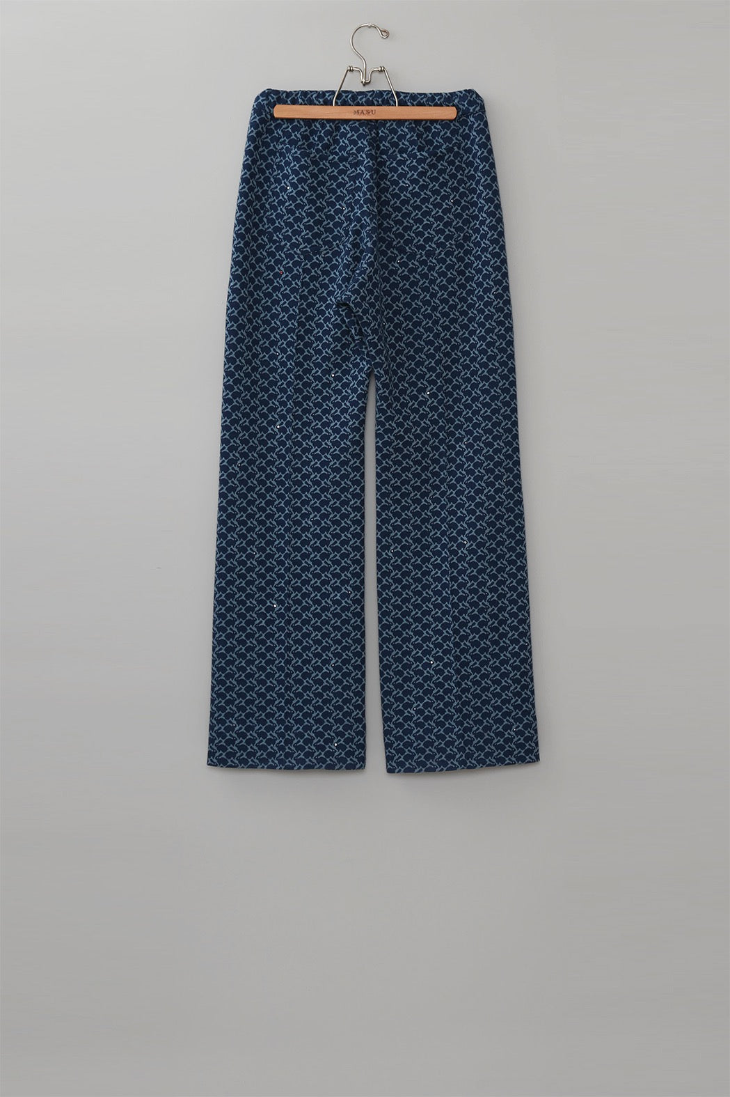 MASU (MASU) MONOGRAM JERSEY PANTS BLUE mail order ｜ Palette Art