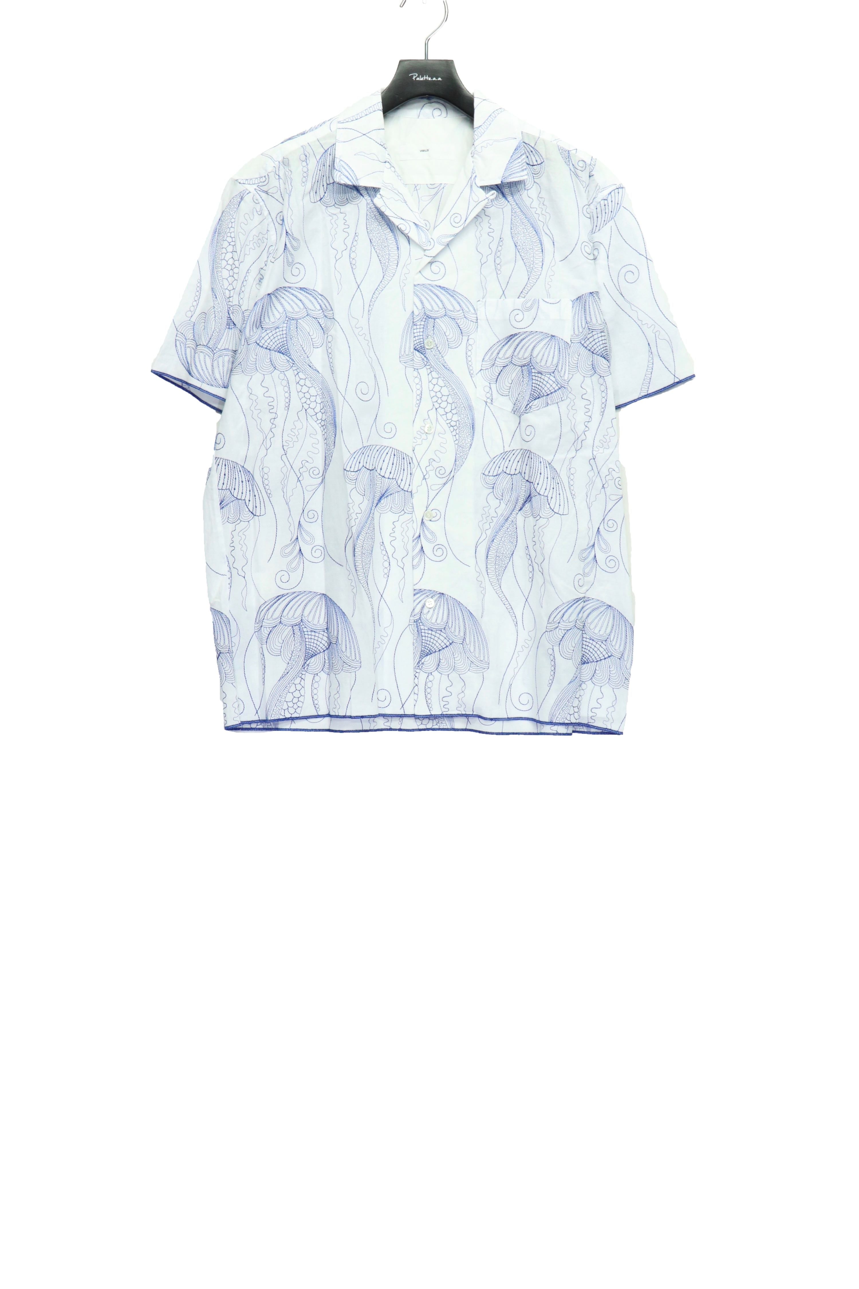 TOGA VIRILIS(トーガ ビリリース)のCotton Embroidery S/S shirt WHITE