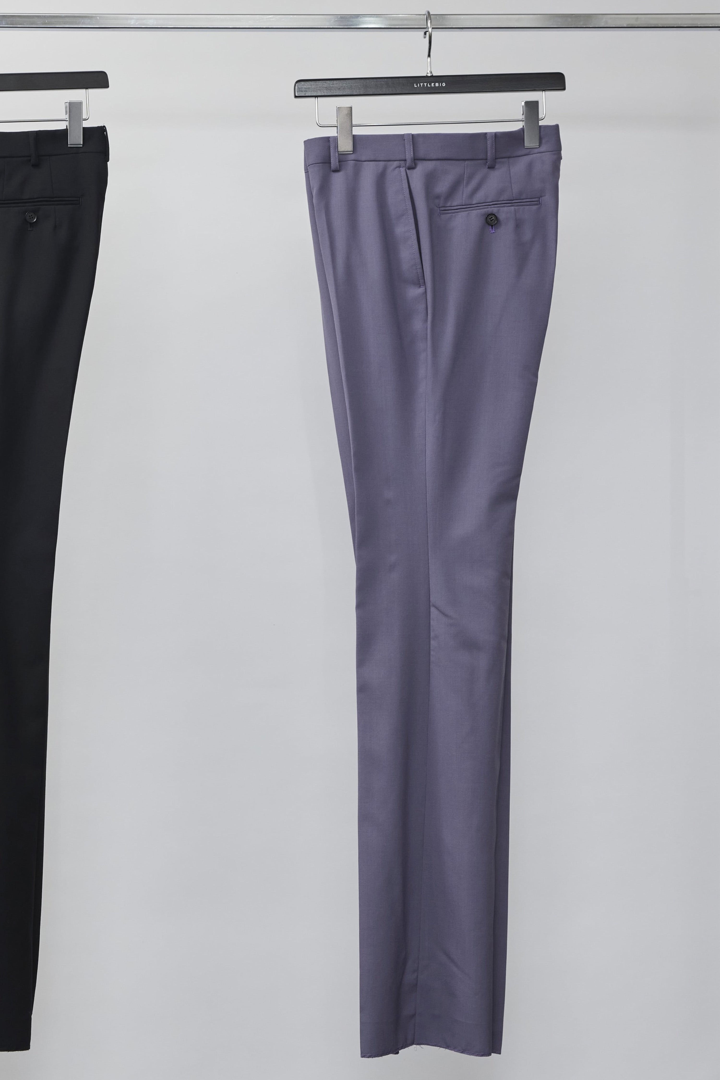 LITTLEBIG(リトルビッグ)のSlim Flare Trousers Black or Purple 