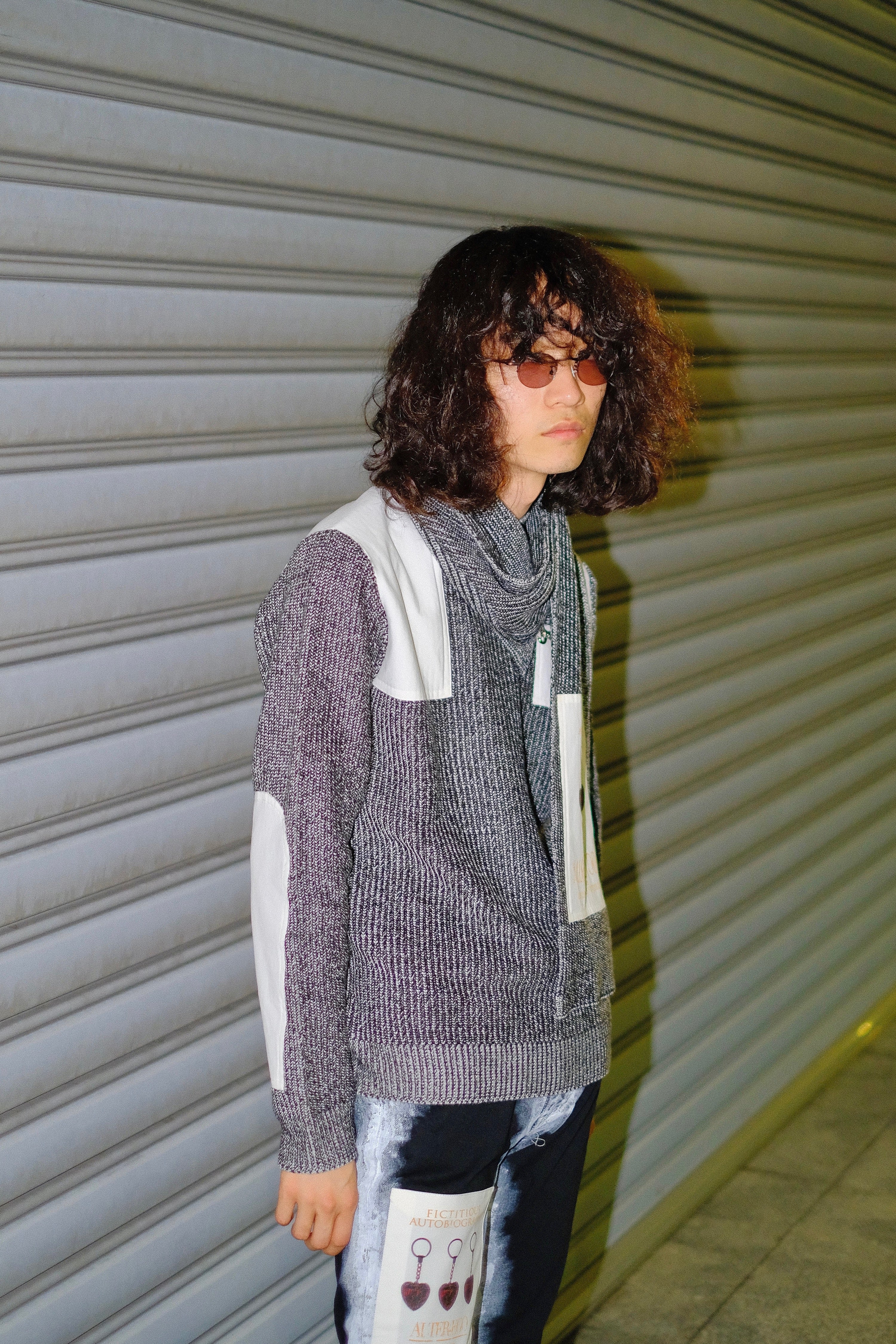 YUKI HASHIMOTO(ユウキハシモト)のSCARF ATTACHED ARMY JUMPER-WHITEの