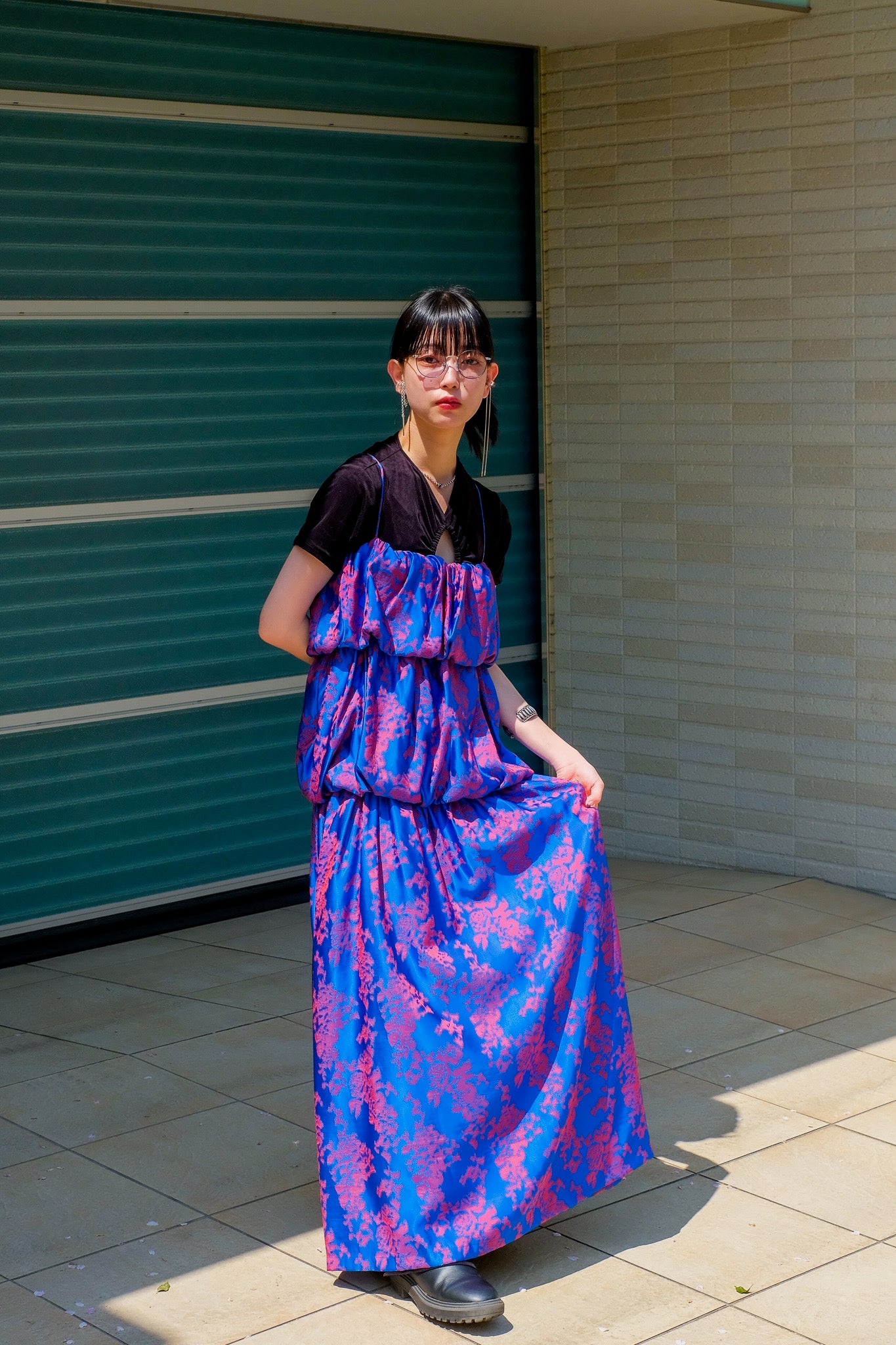 BELPER 22SS IKUKURU JACQUARD DRESS-