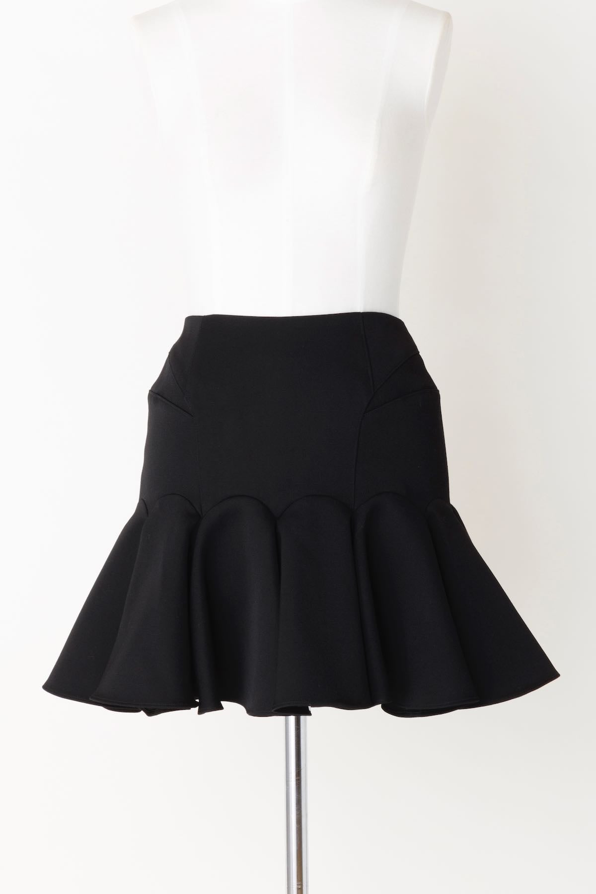 FETICO(フェティコ)のWOOL BARATHEA FRILLED MINI SKIRTの通販