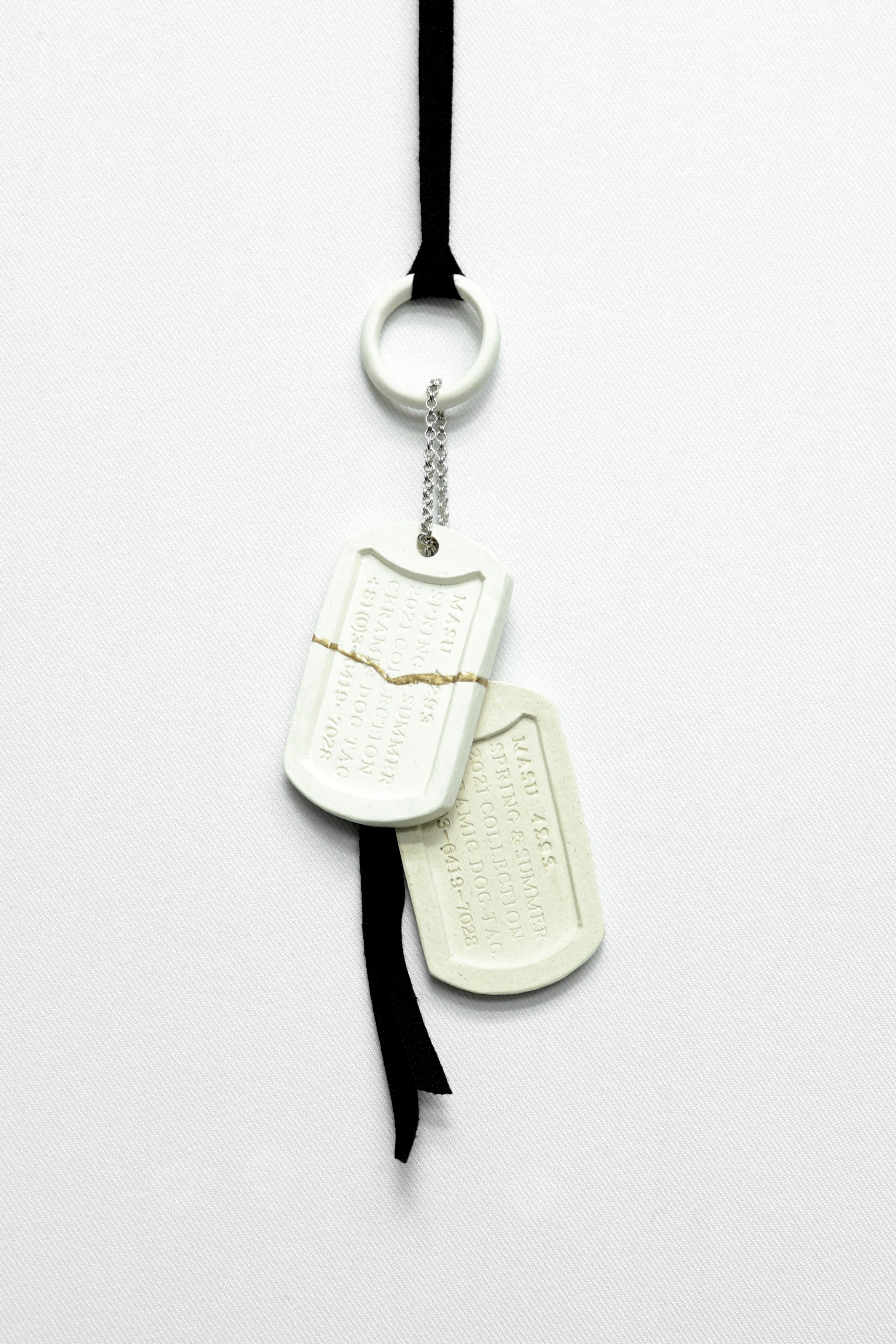 MASU(エムエーエスユー)のCERAMIC DOG TAG WHITE(ドッグタグ)の通販｜PALETTE art aliveのオンラインショップ  – PALETTE art alive ONLINE STORE