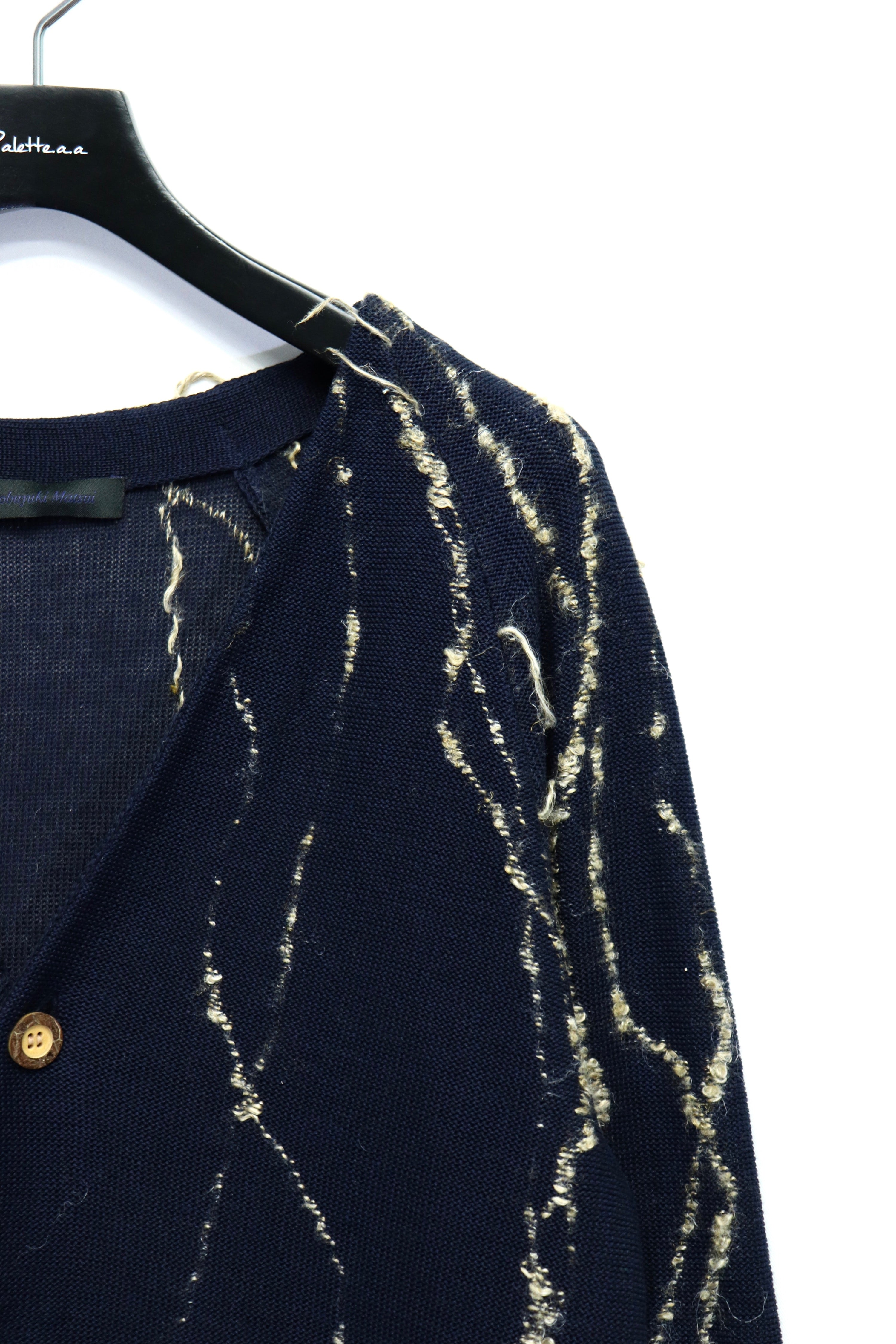 Nobuyuki Matsui(ノブユキ マツイ)のCardigan NAVYの通販｜PALETTE art