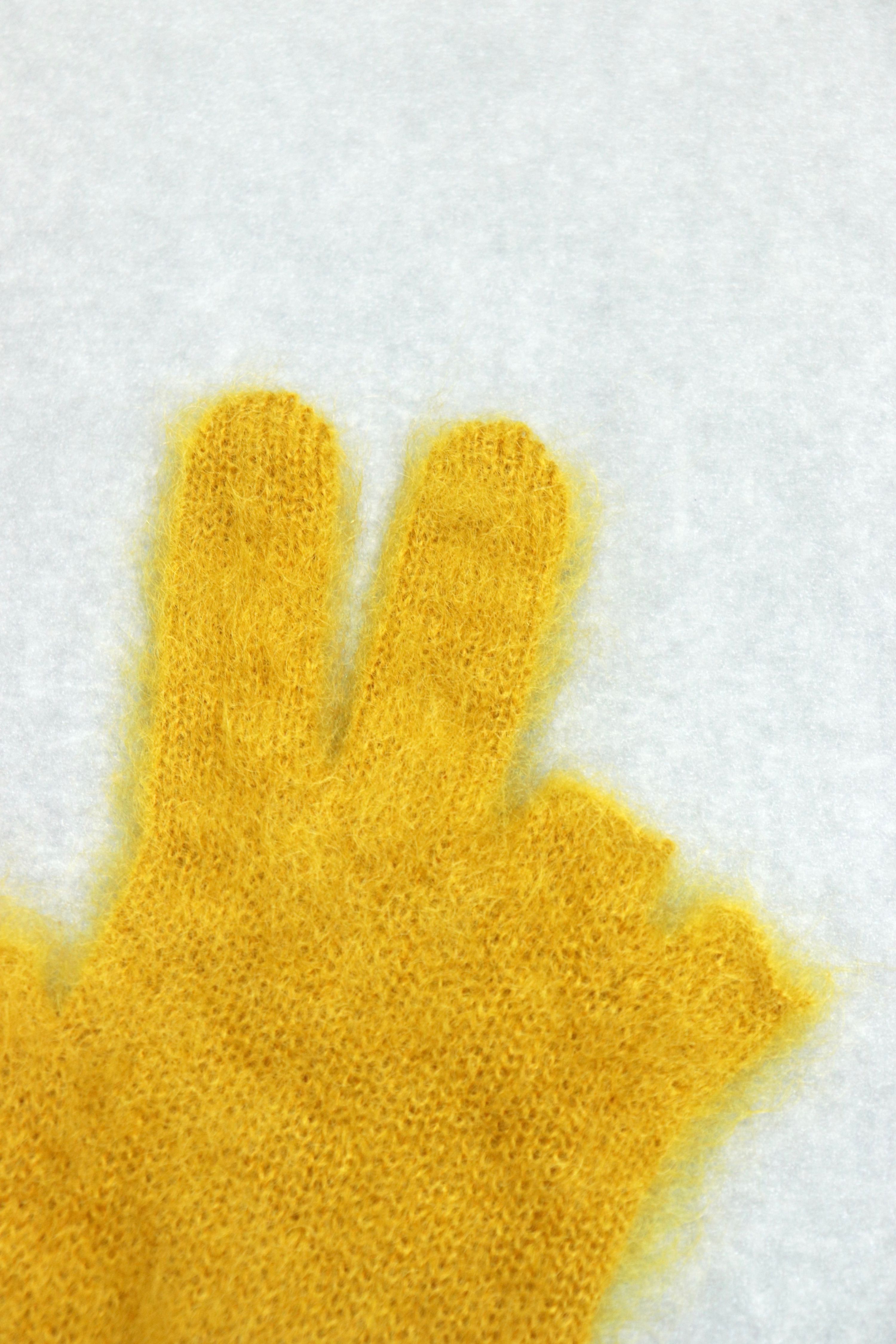 COGNOMEN(コグノーメン)のPEACE MOHAIR GLOVES YELLOWの通販｜PALETTE