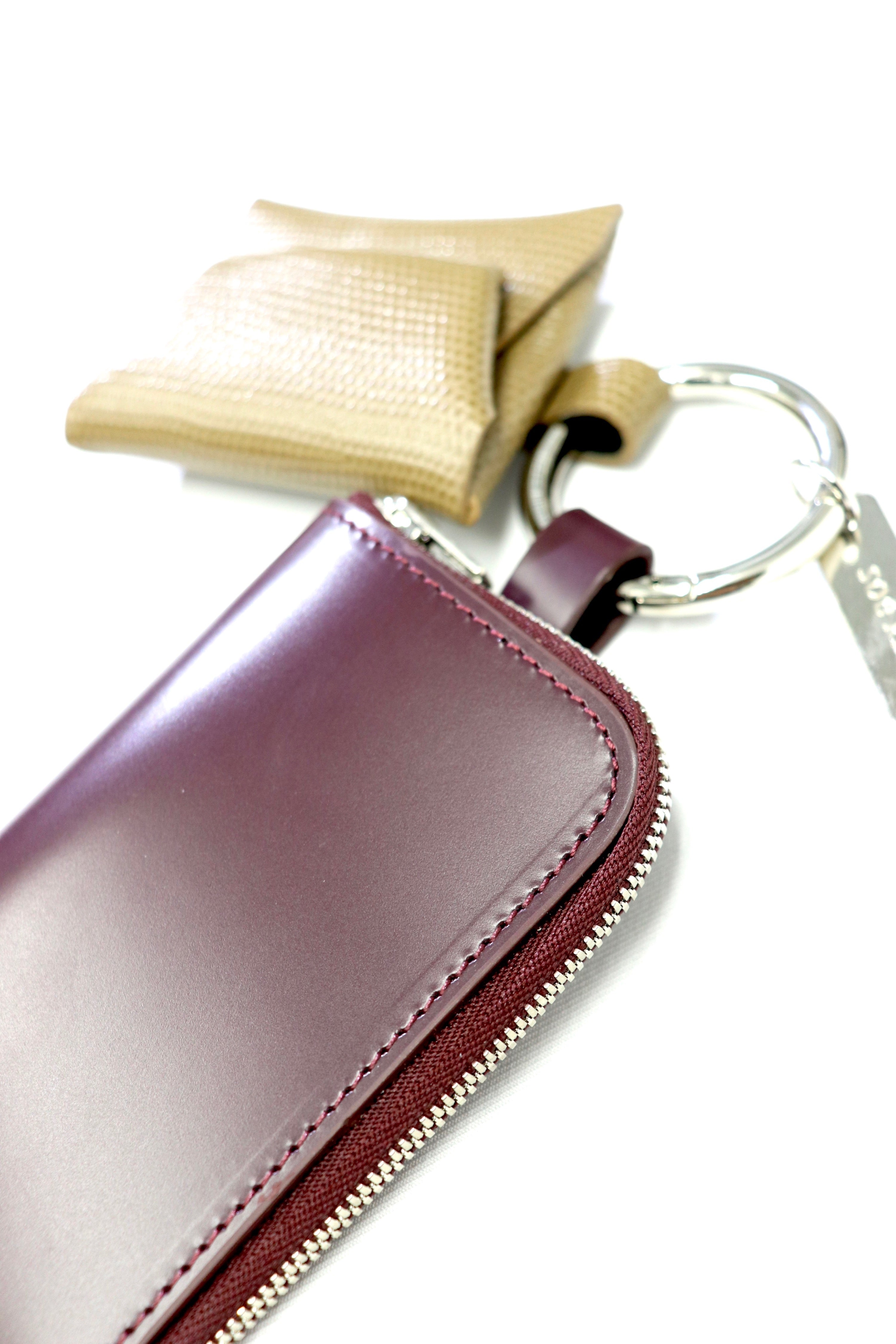 soe(ソーイ)のLeather Key Ring BURGUNDY / BEIGEの通販｜PALETTE art