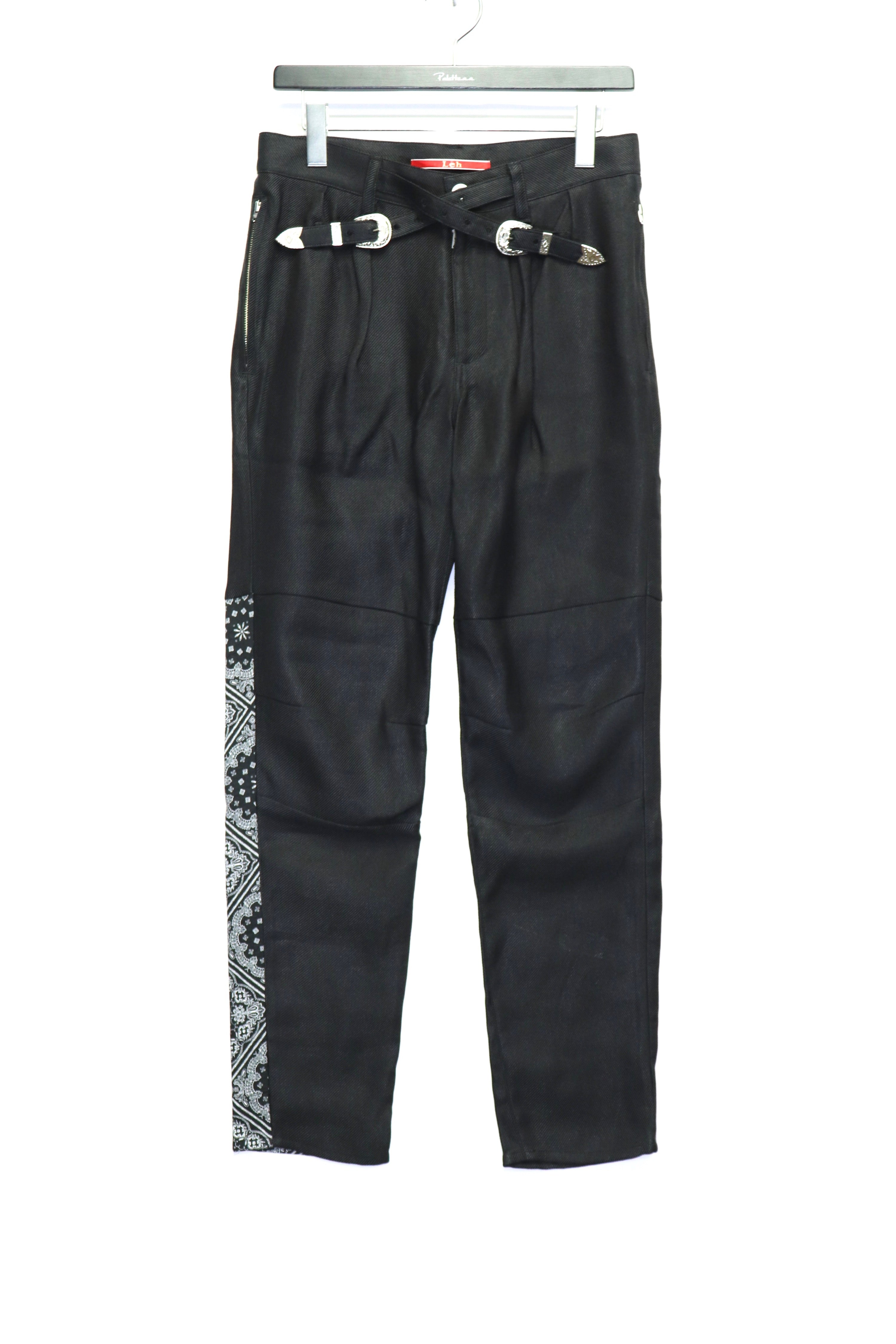 Leh (Leh) Band Slim Pants Black mail order | Palette Art Alive