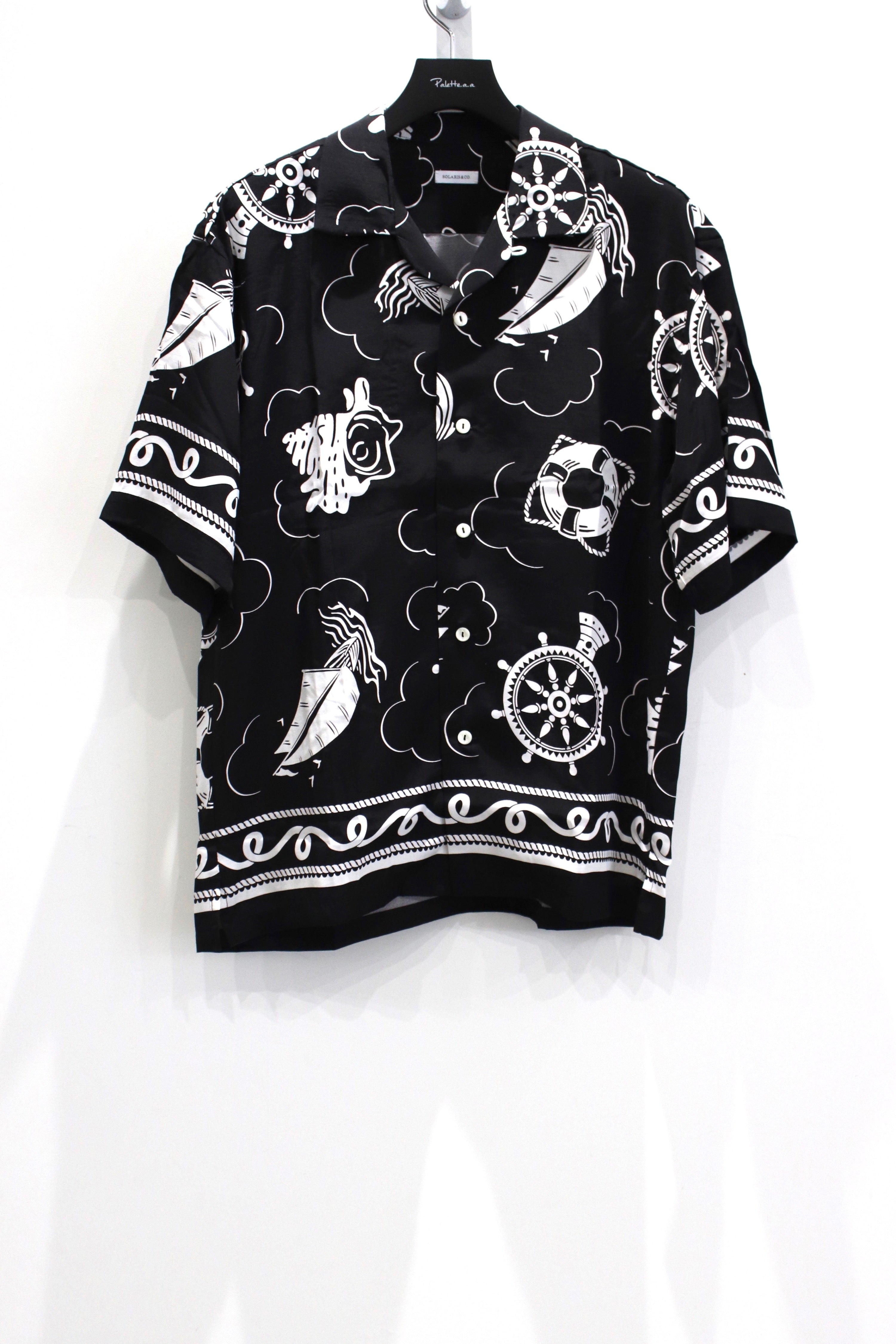 SOLARISソラリス　ATOMIC オープンカラーシャツ　美品 SOLARIS(ソラリス)のPATTERN OP S/S SHIRTの通販｜PALETTE art aliveの