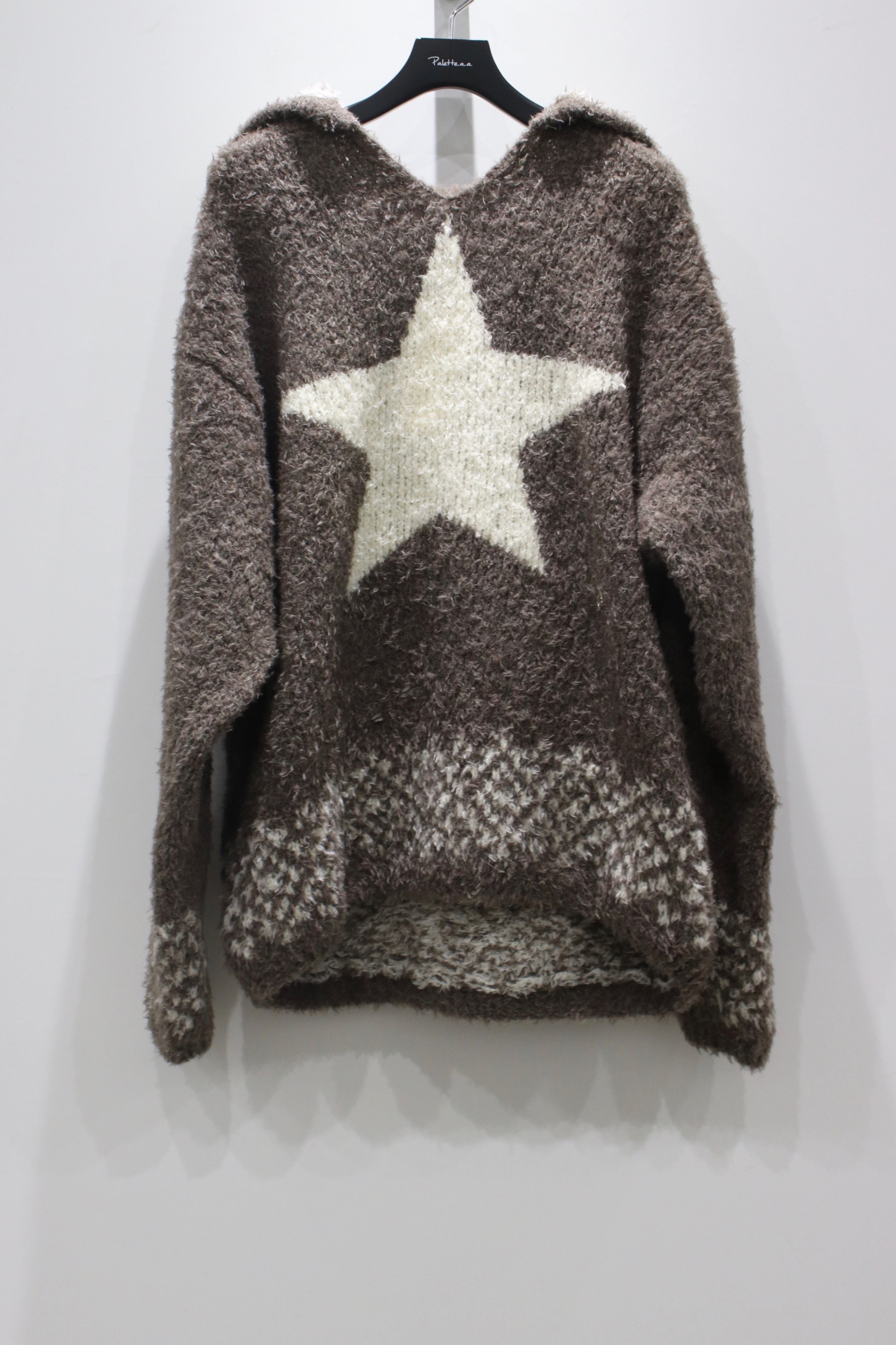 Children of the Discordance Overside Star Motif Knit Hoodie mail 