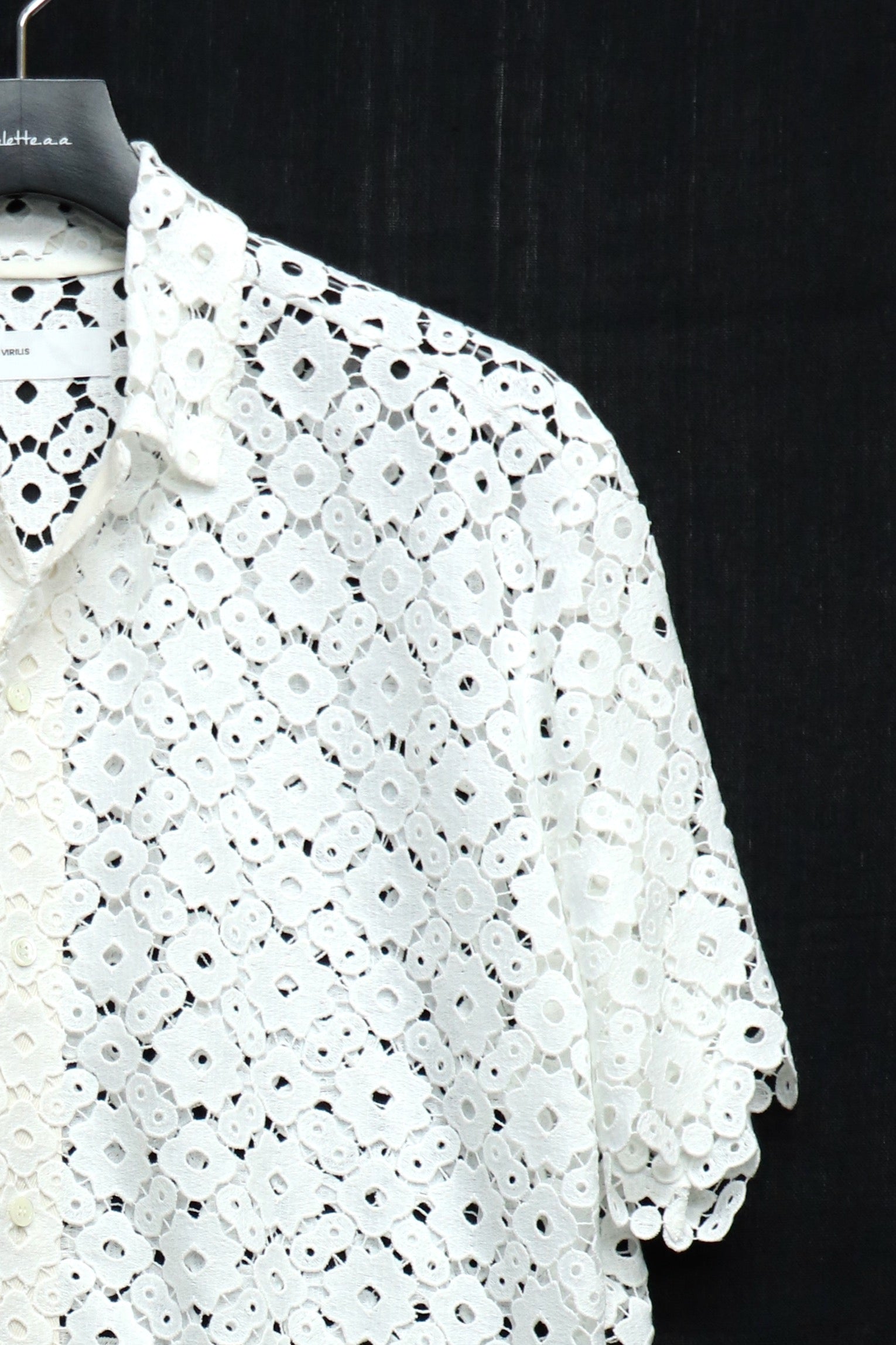 TOGA VIRILIS(トーガ ビリリース)22ssのLace Shirt WHITEの通販 
