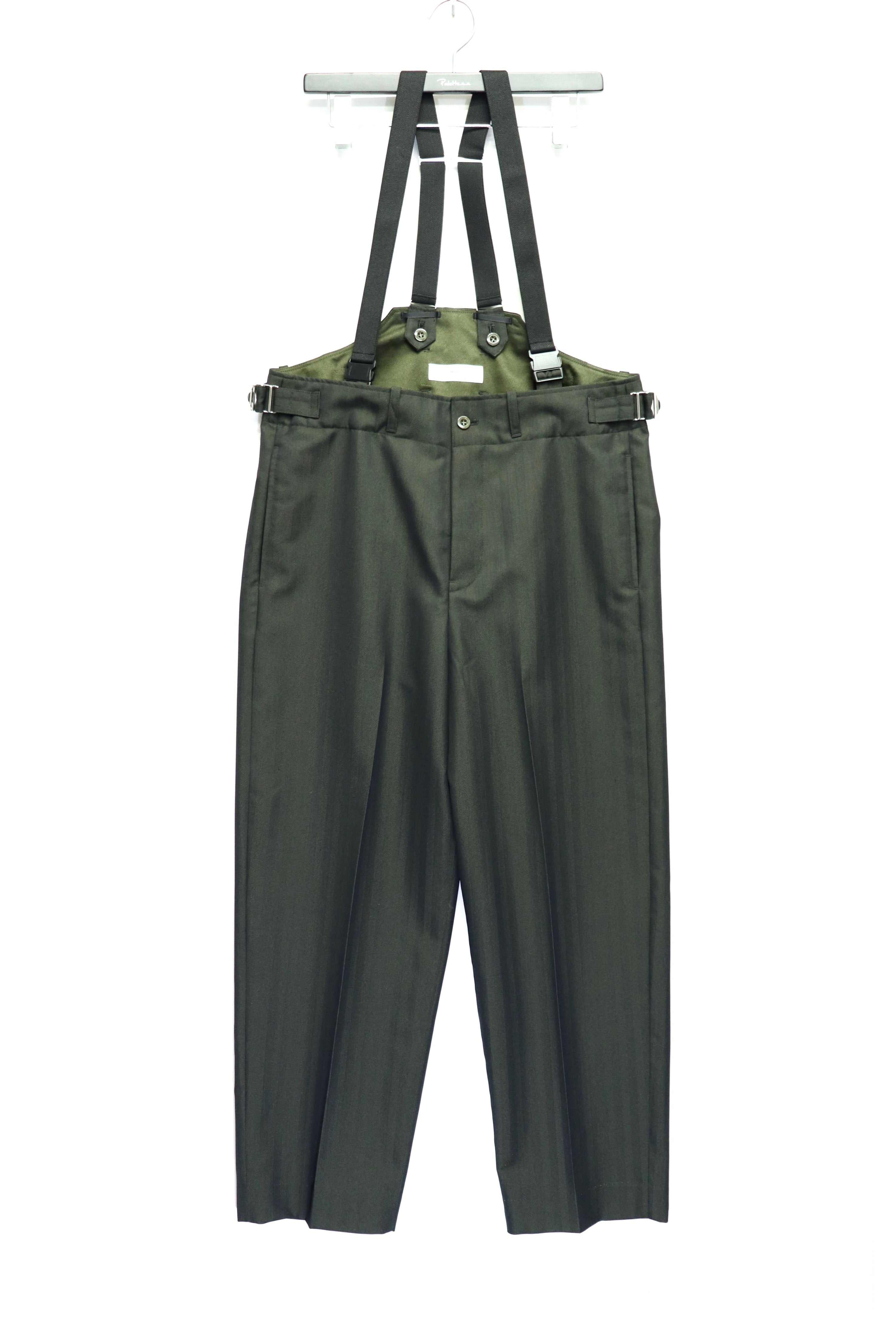 TOGA VIRILIS(トーガ ビリリース)22awのHerringbone suspender pantsの