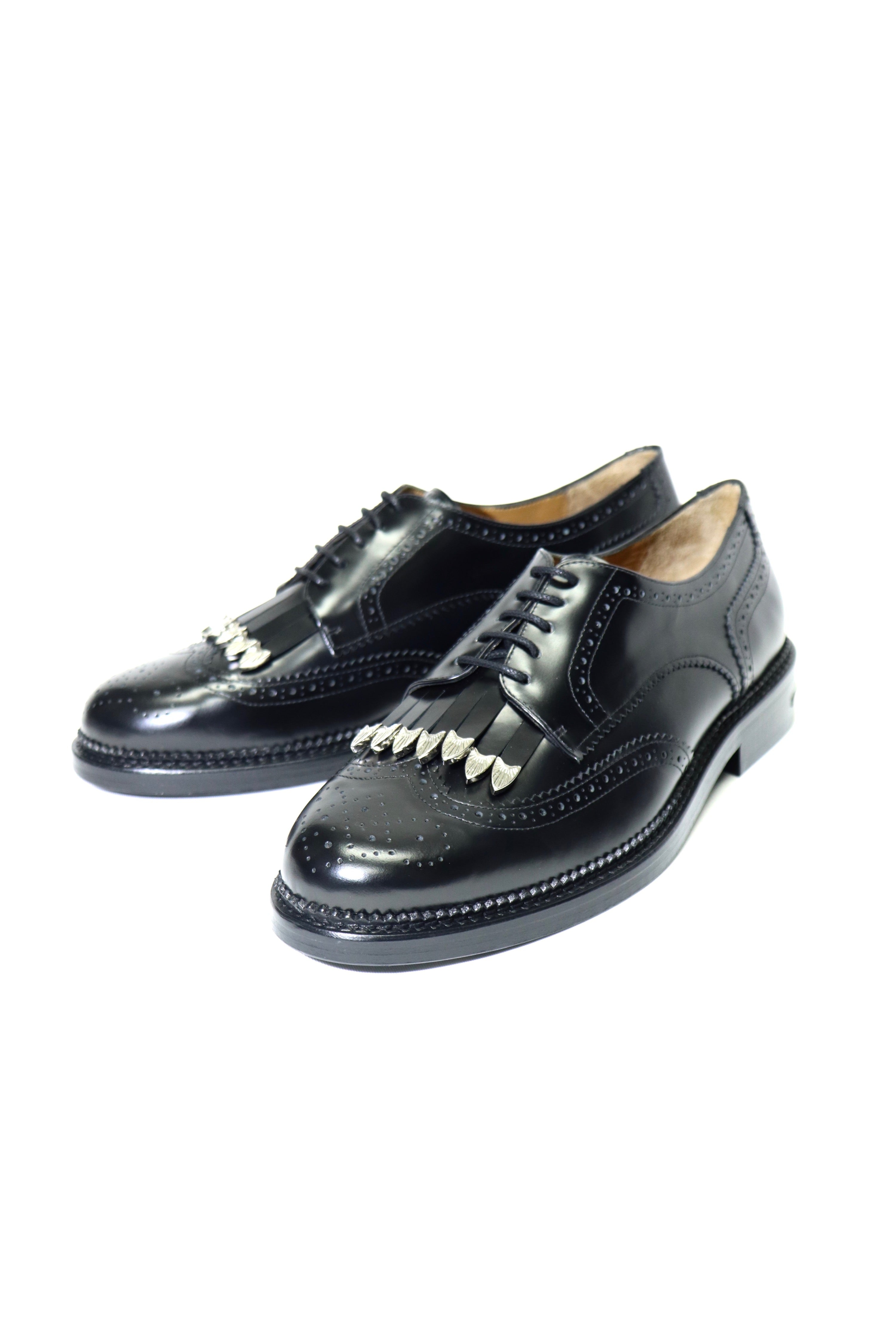 新品 TOGA VIRILIS Leather cutwork shoes 41