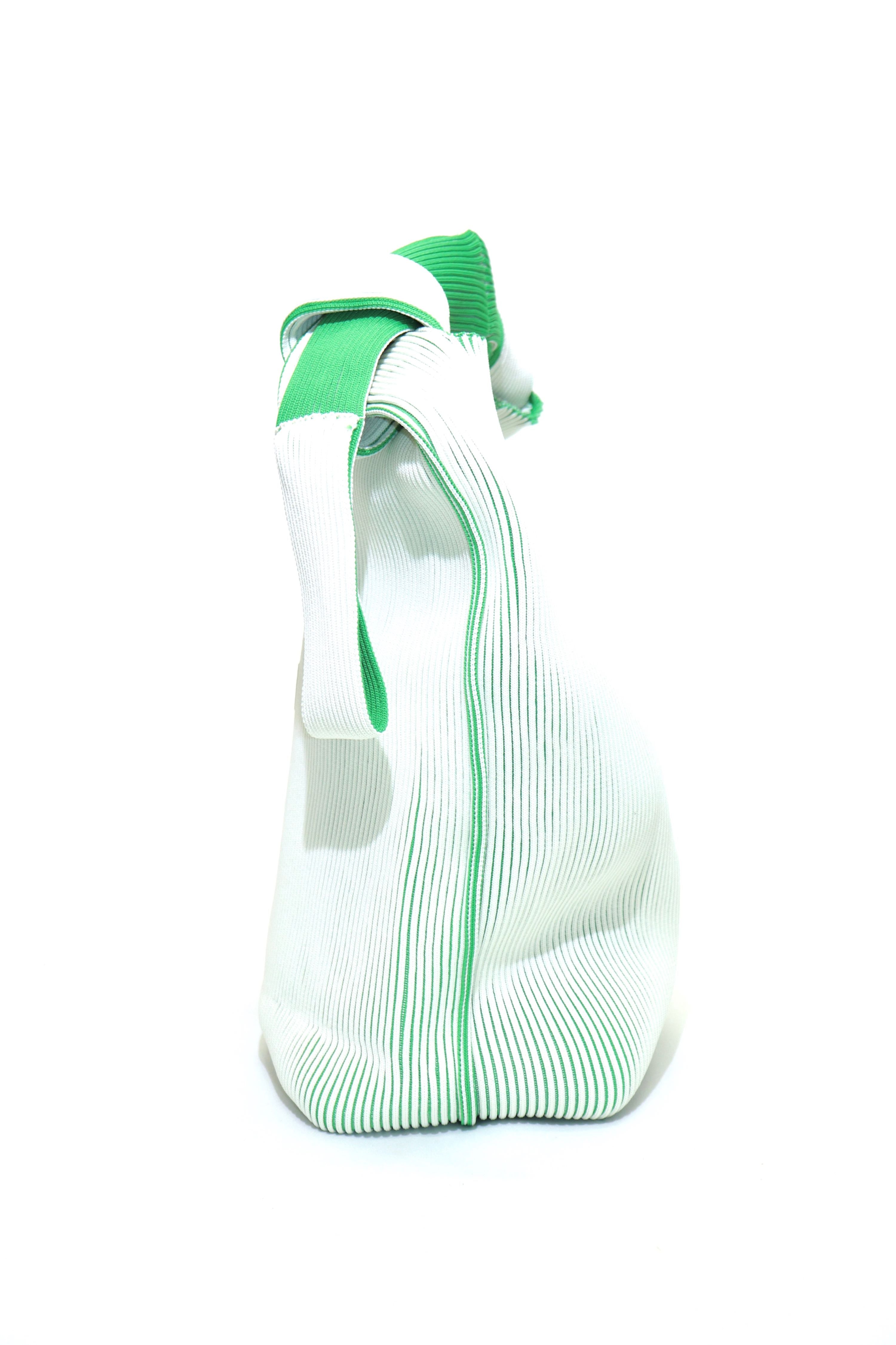 LASTFRAME TWO TONE OBI TOTE LARGE(IVORY x GREEN)