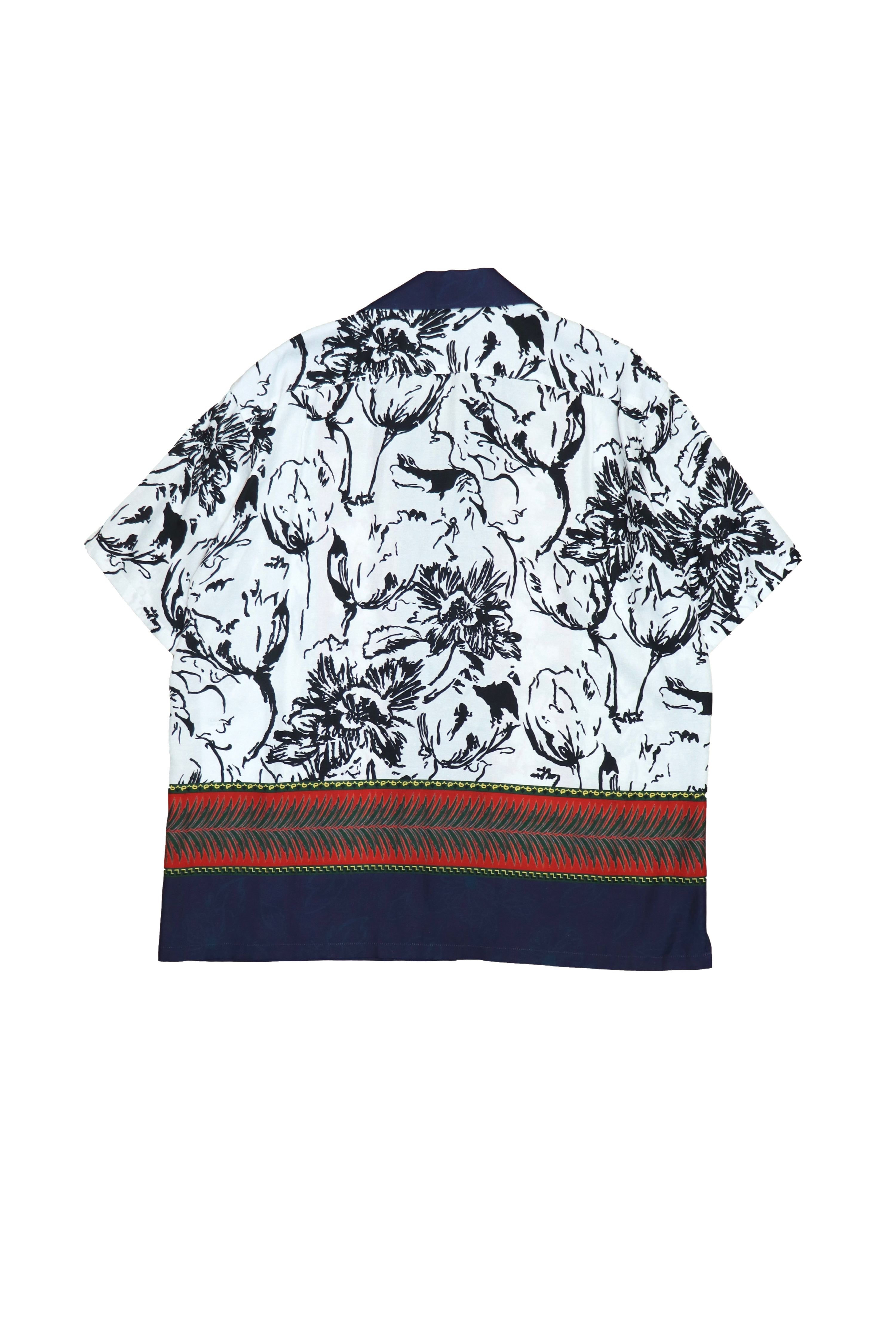 TOGA VIRILIS(トーガ ビリリース)のCupra cotton twill print shirt