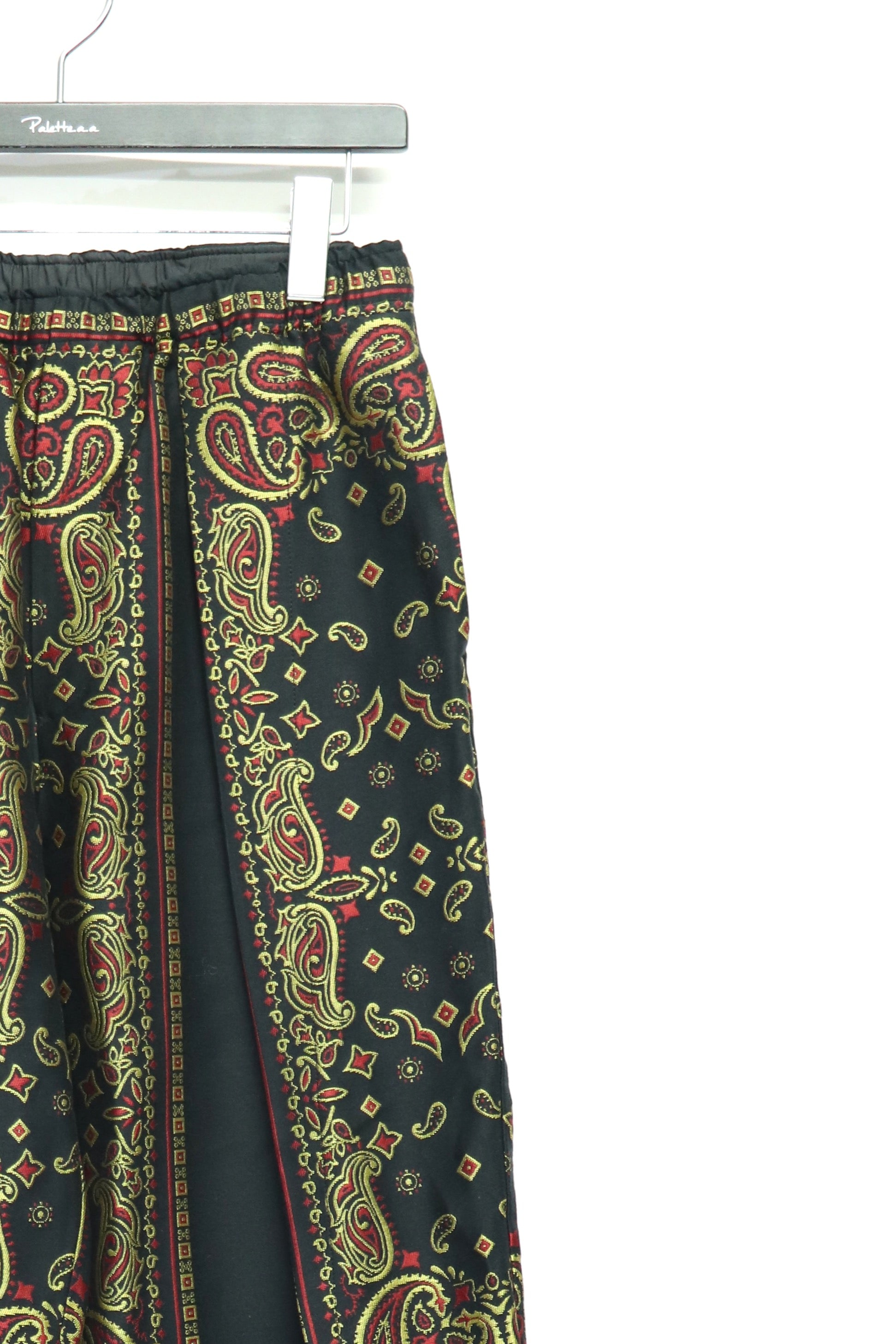 TOGA VIRILIS(トーガ ビリリース)のPaisley jacquard pants BLACKの