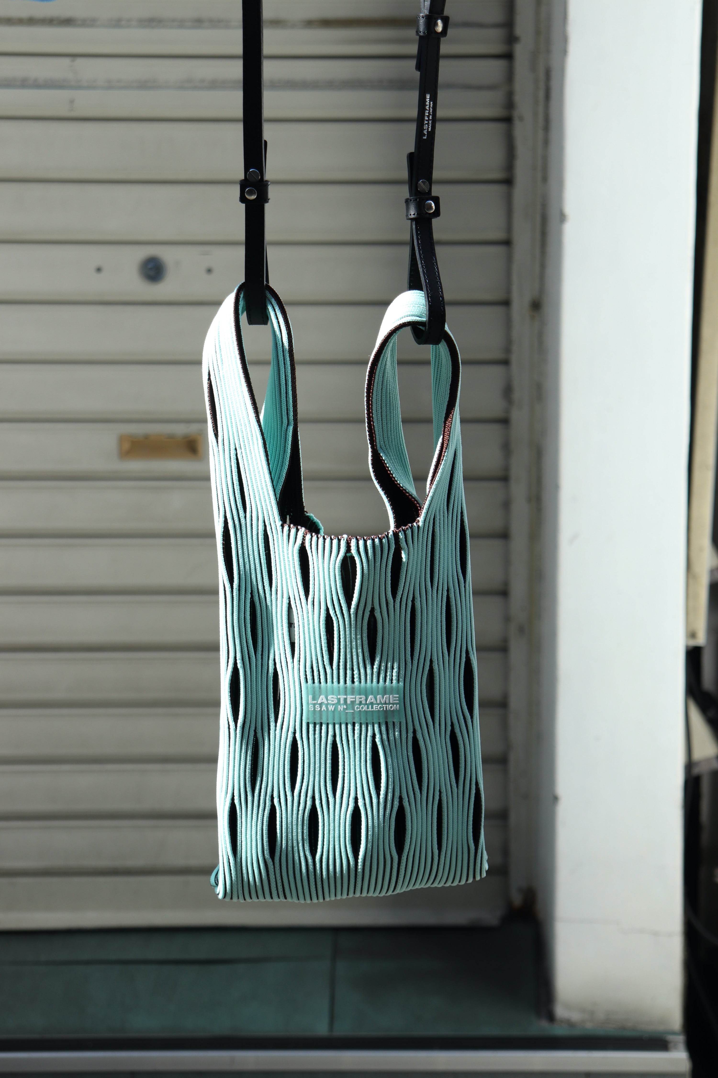 LASTFRAME(ラストフレーム)のTWO TONE MESH MARKET BAG SMALL MINT 