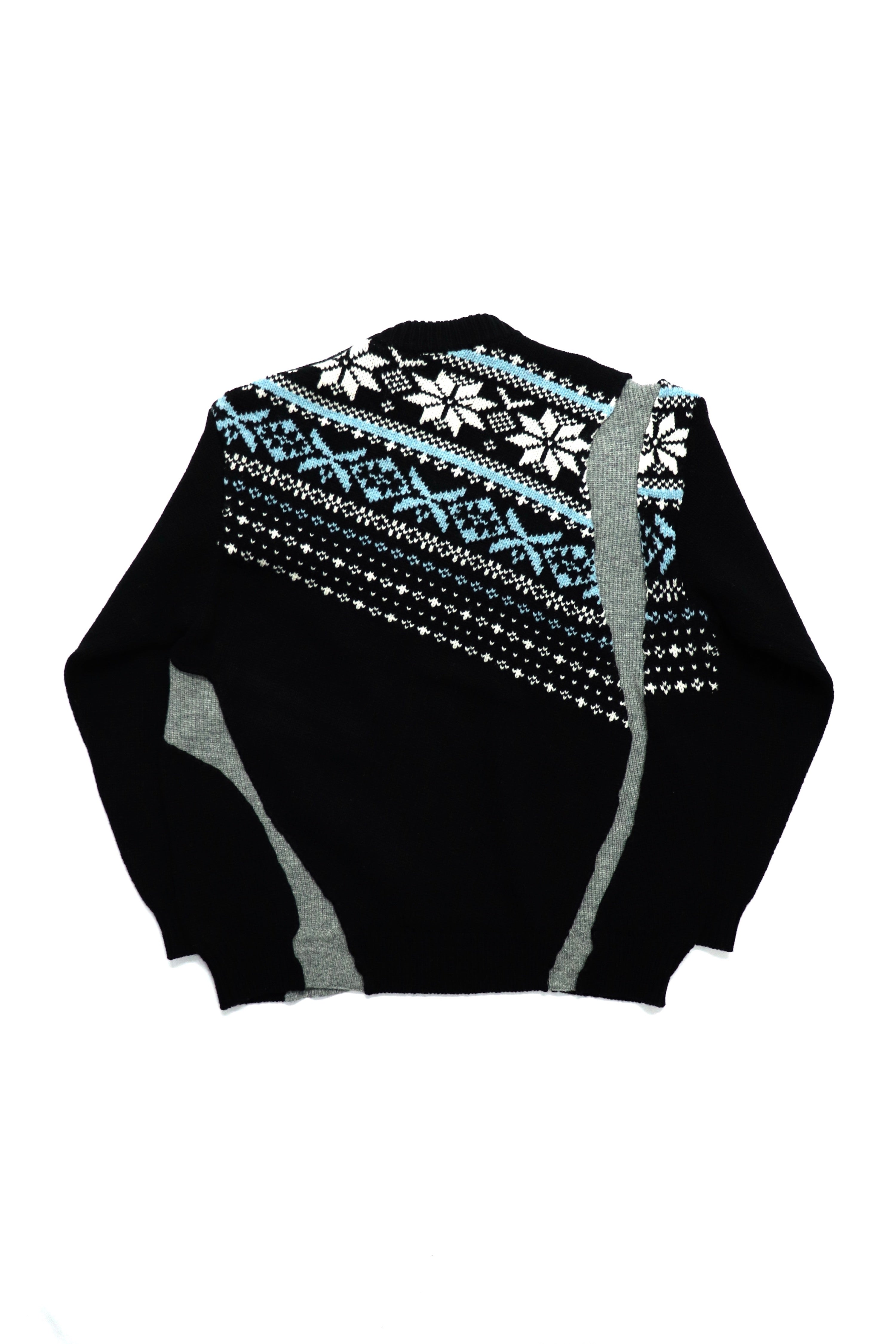 YUKI HASHIMOTO(ユウキハシモト)のPATCHWORK SKI JUMPER BLACKの通販 