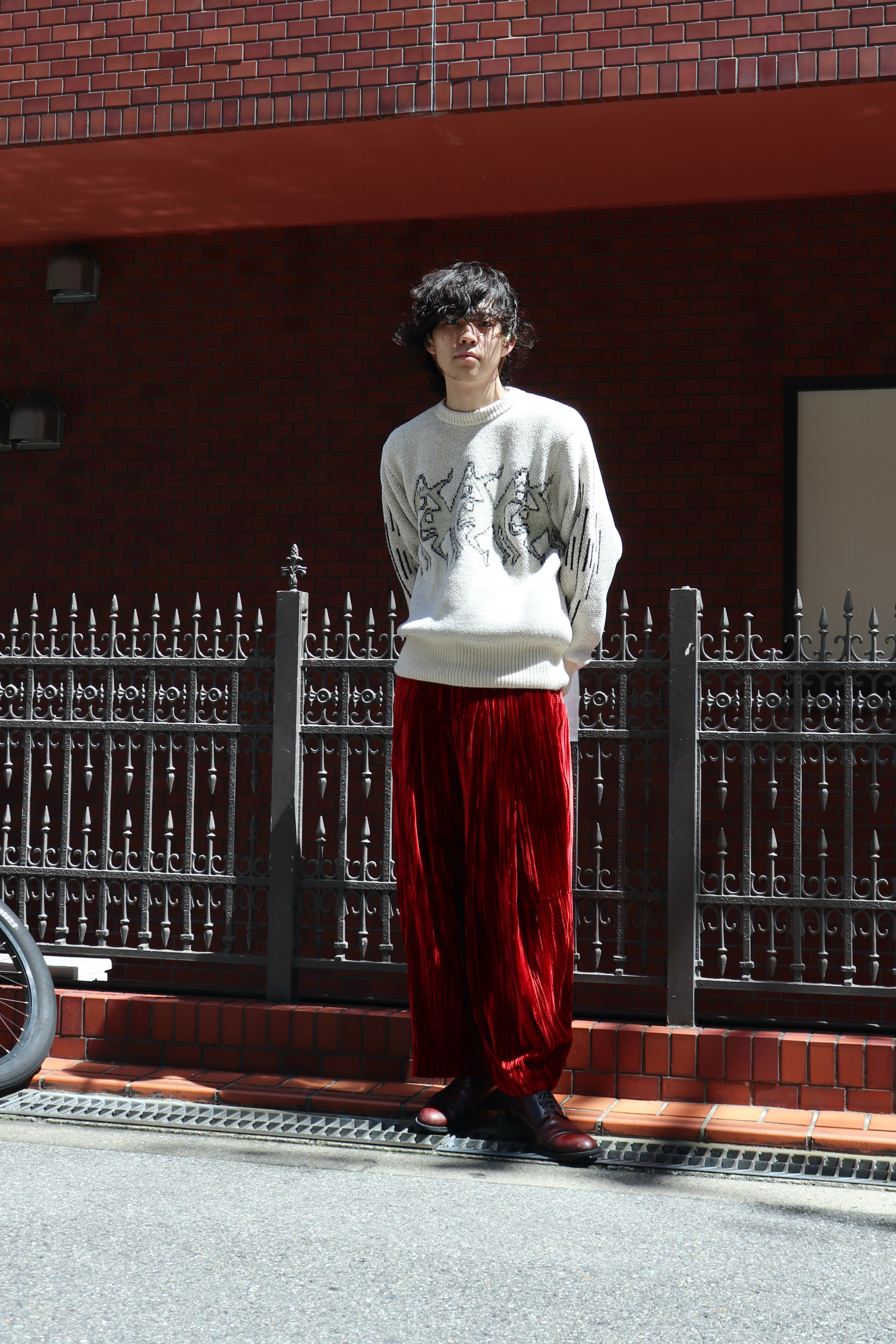 TOGA VIRILIS(トーガ ビリリース)22awのJaquard knit pullover WHITE 