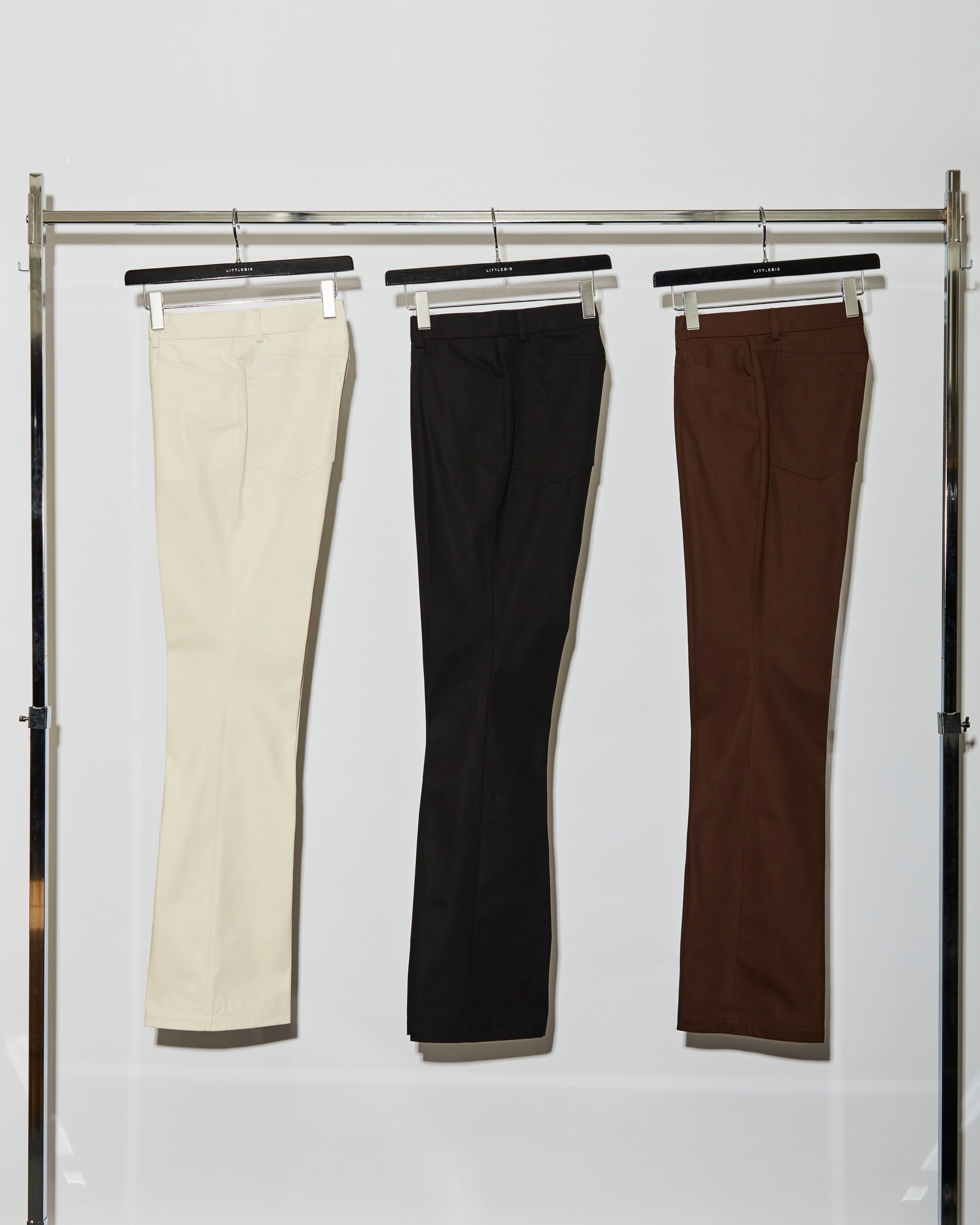 LITTLEBIG(リトルビッグ)のT/C Bootscut Pants White or Black or