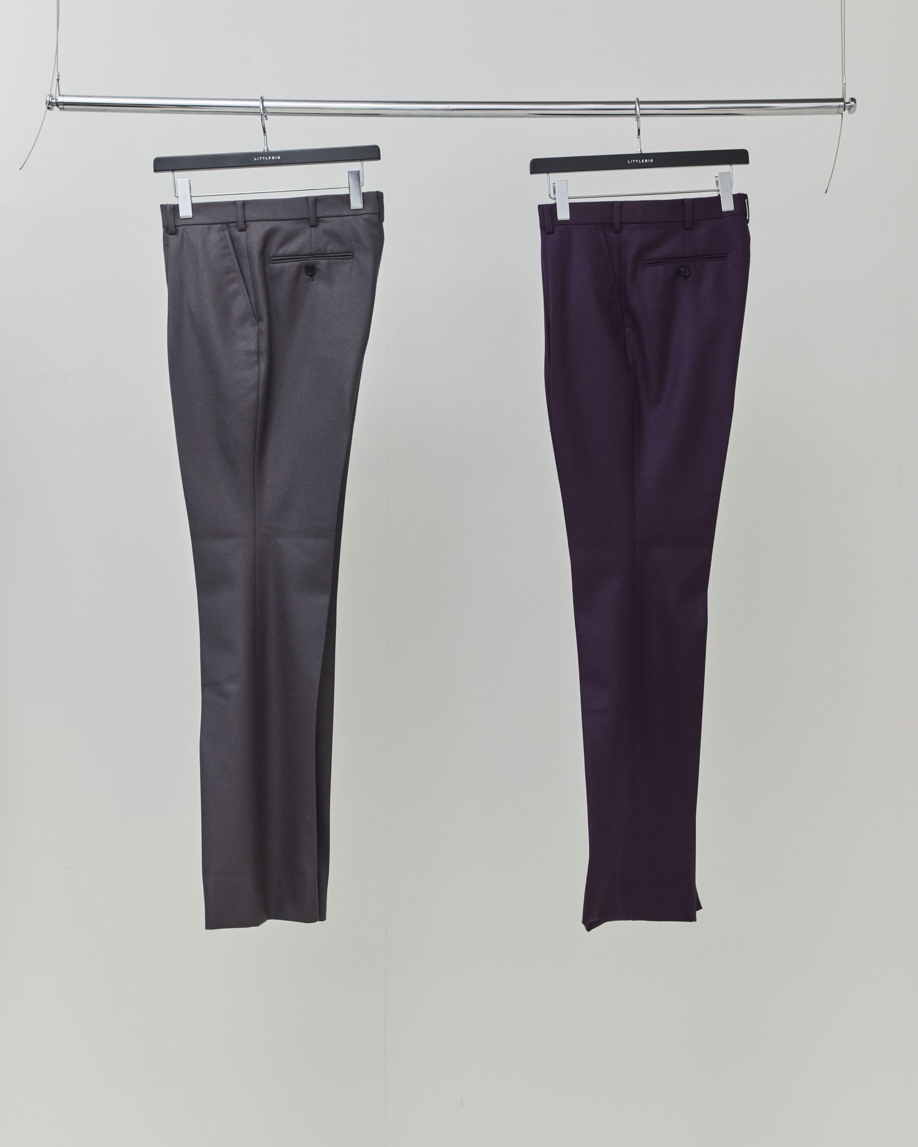 LITTLEBIG(リトルビッグ)のTucked Flare Trousers Gray or Purple