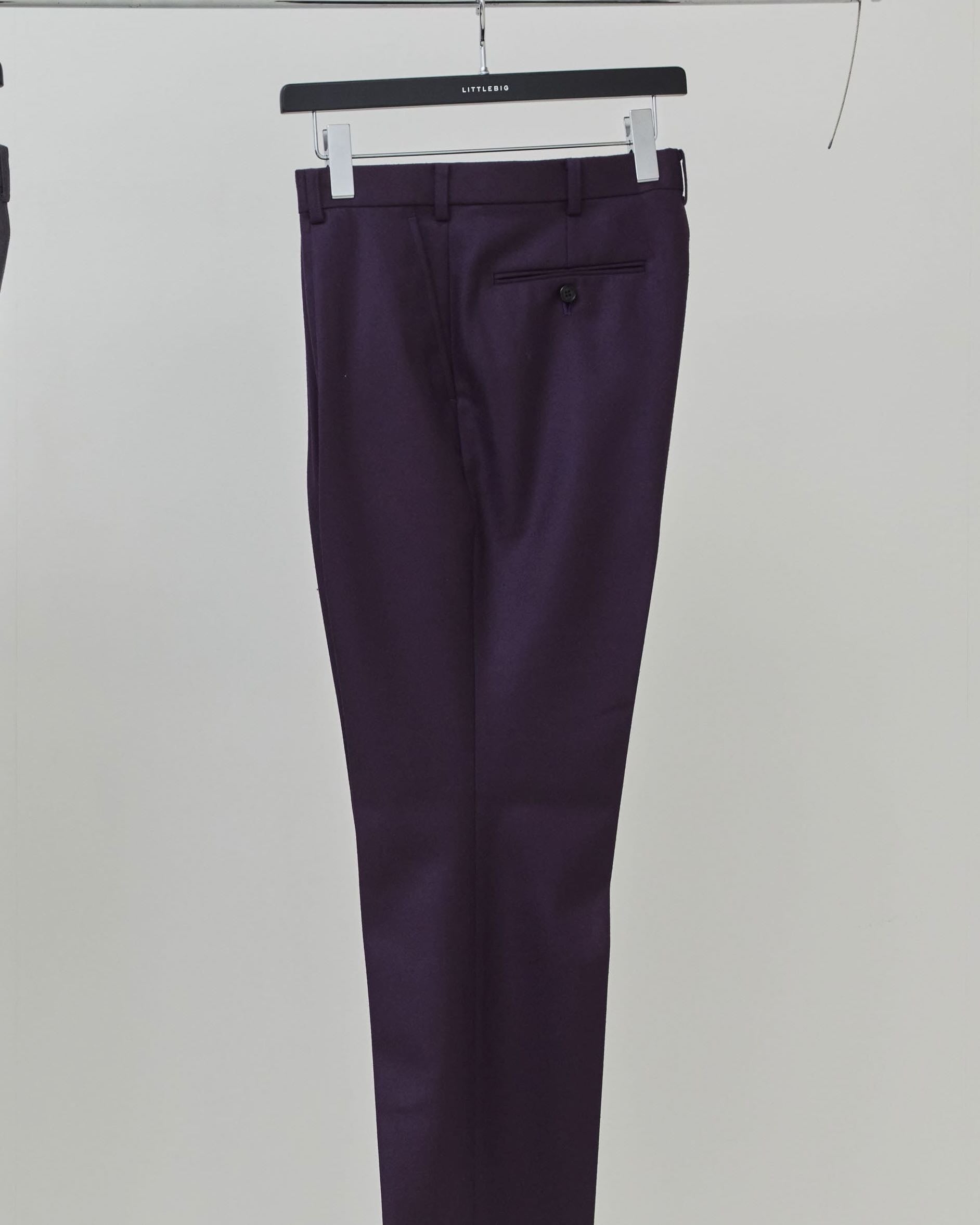 LITTLEBIG(リトルビッグ)のTucked Flare Trousers Gray or Purple(スラックス)の通販｜PALETTE  art aliveのオンラインショップ – PALETTE art alive ONLINE STORE