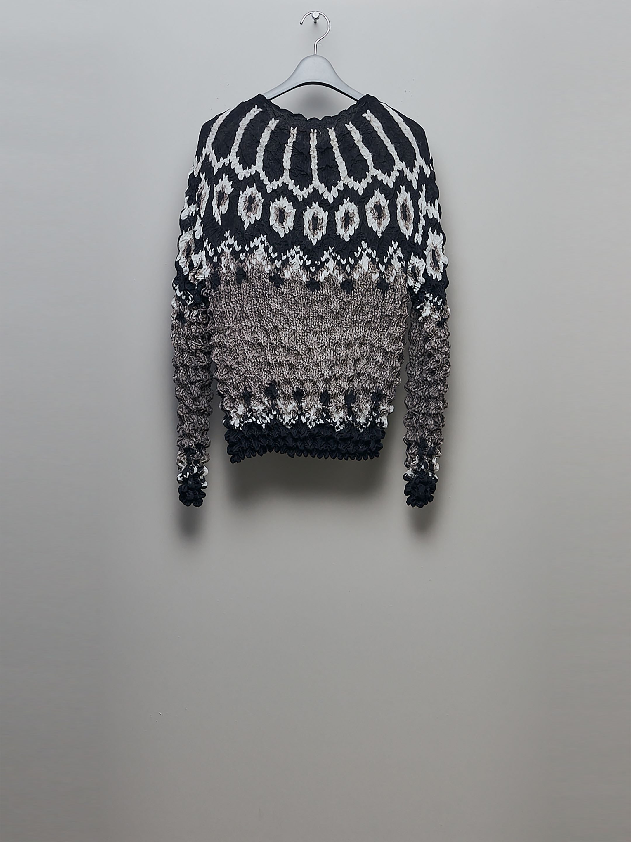 Masu's Popcorn Nordic Sweater Mocha mail order | Palette Art Alive