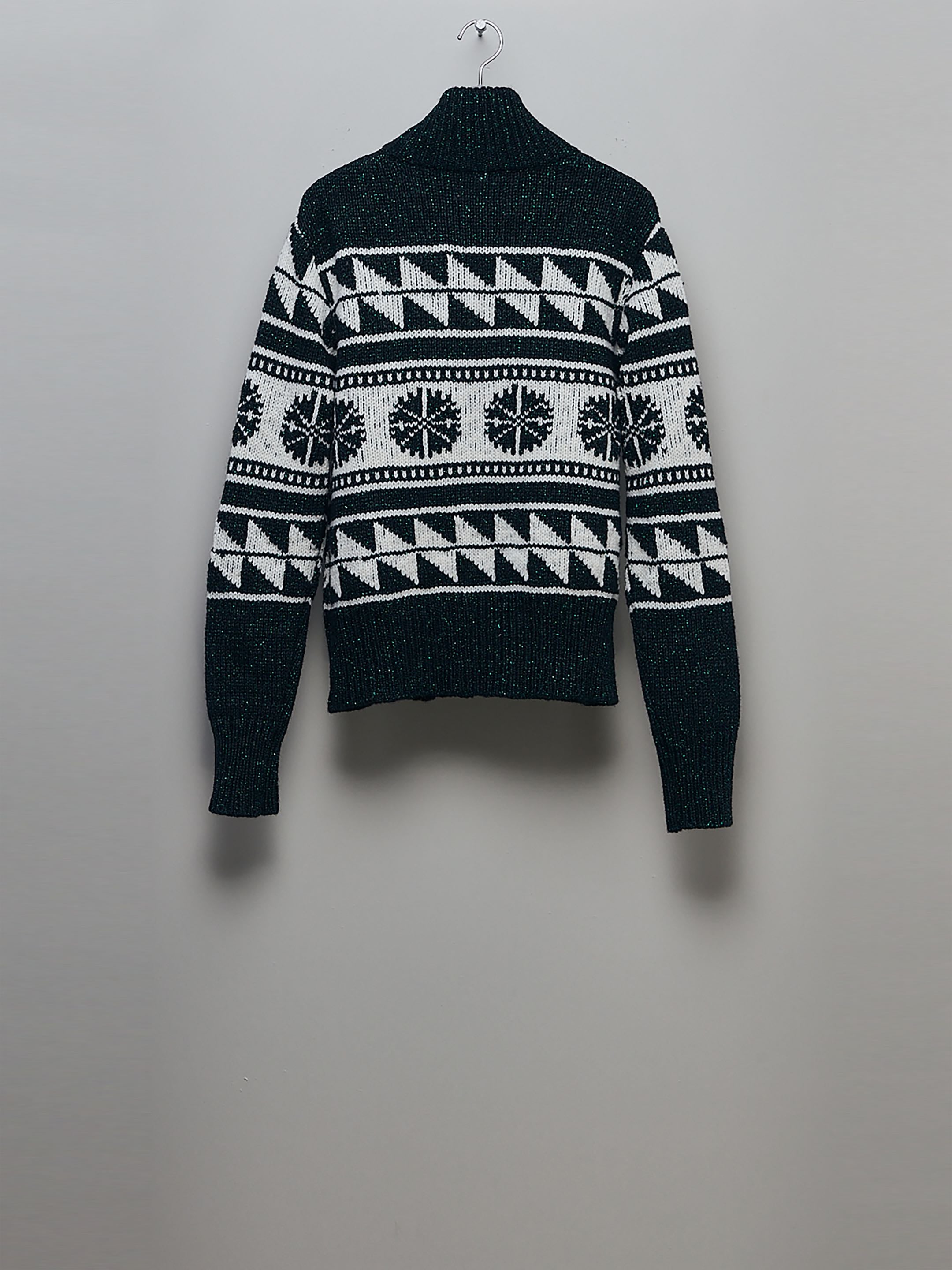 MASU(エムエーエスユー)のZIP-UP TWINKLE COWICHAN CARDIGAN DEEP