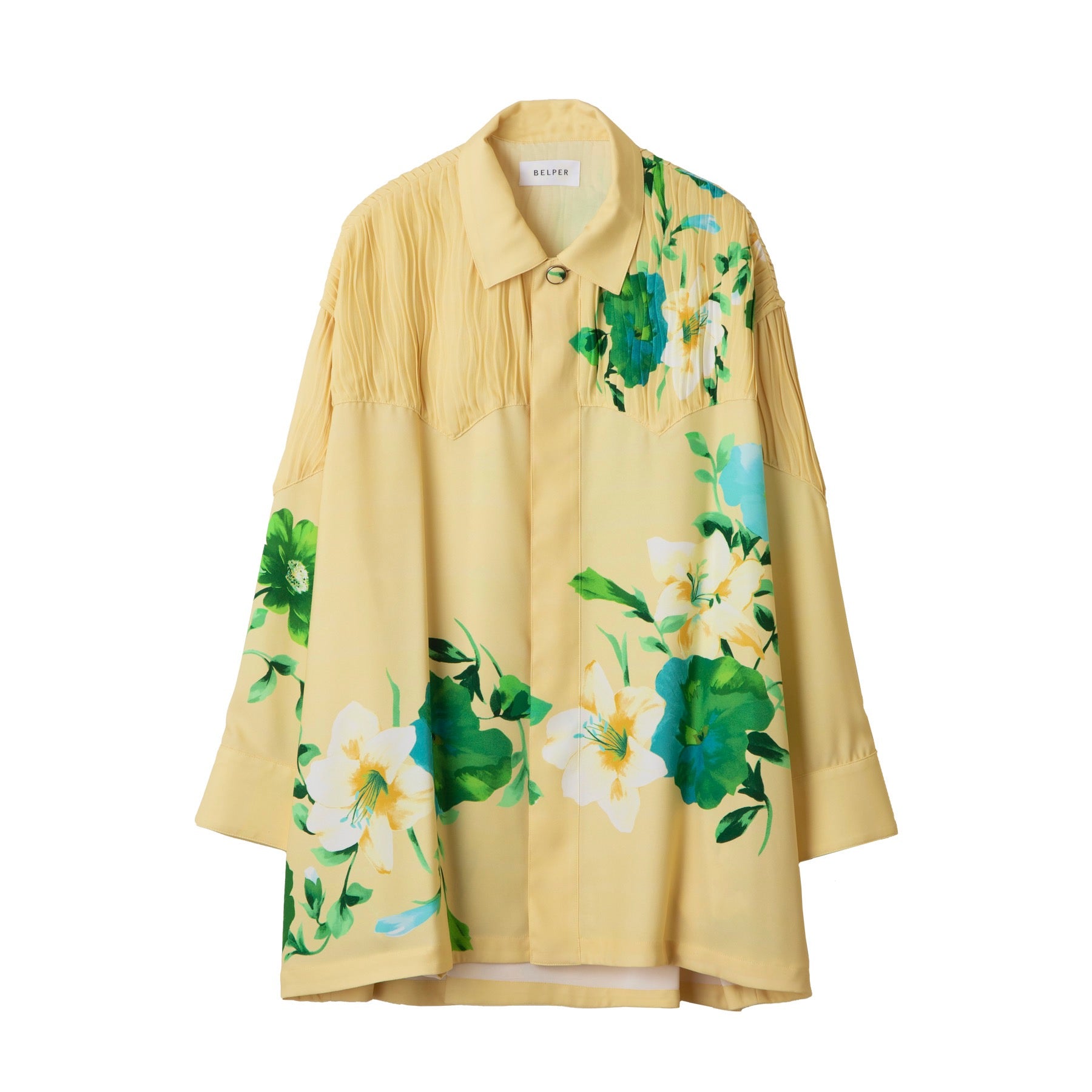 Belper's Flower Shirt Jacket Yellow mail order | Palette Art Alive