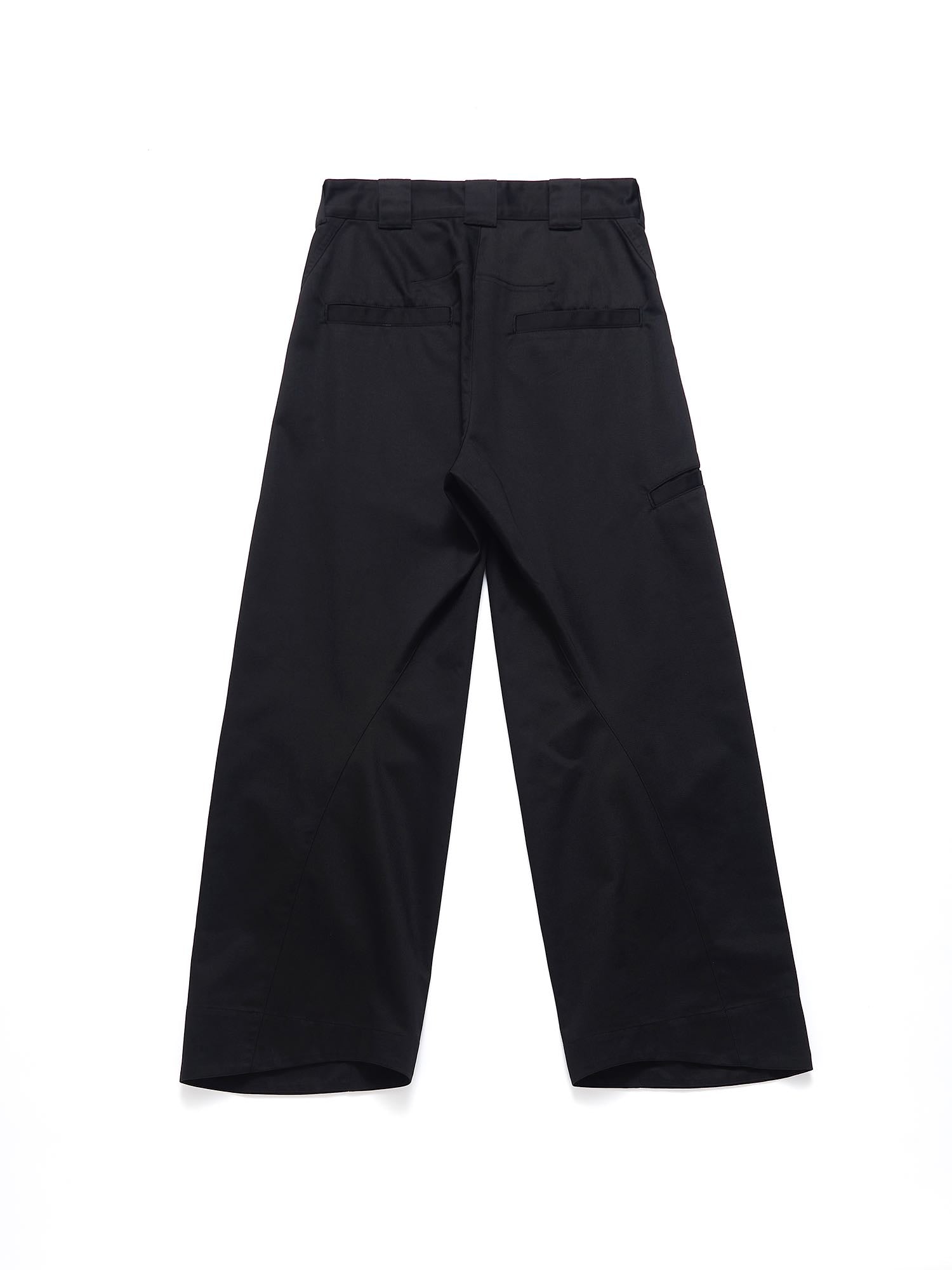 YUKI HASHIMOTO(ユウキハシモト)のTWISTED WORK PANTS BLACKの通販