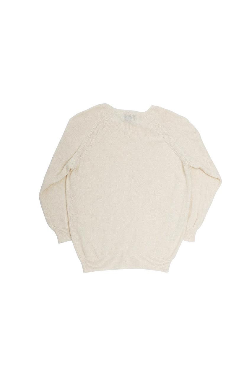 SUGARHILL(シュガーヒル)のCOTTON LONG SLEEVE KNIT WHITEの通販 