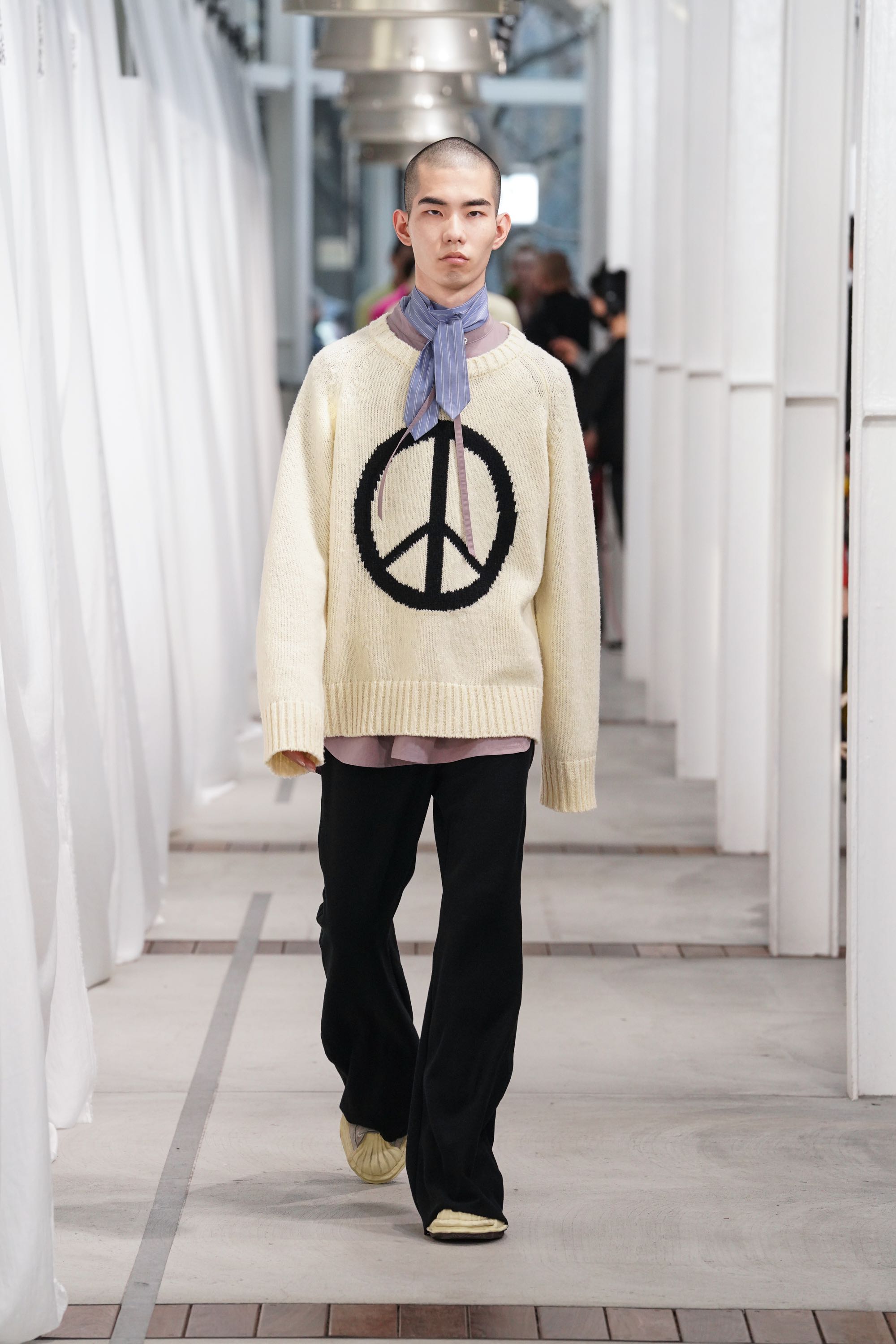 Bed J.W. FORD (Bedford) 22AW PEACE SYMBOL KNIT OFF WHITE mail