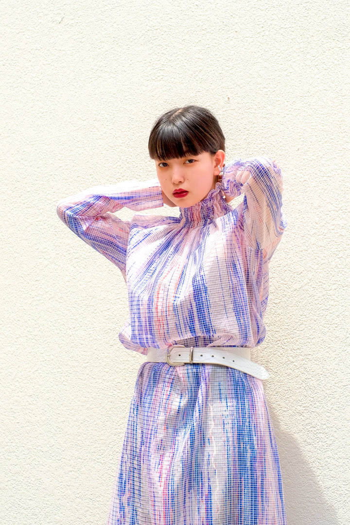 tiit tokyoのsee-through long dressを使用したスタイリング画像
