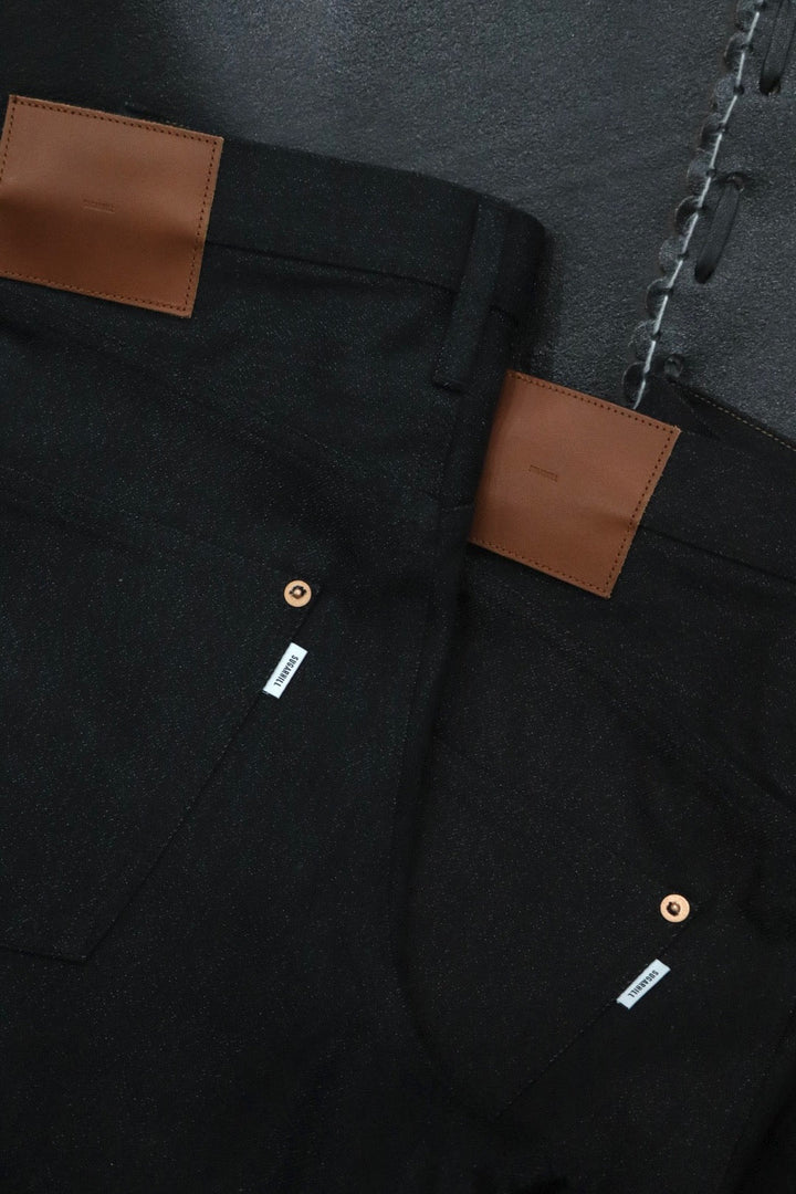 TWISTED HEATHER DENIM PANTS