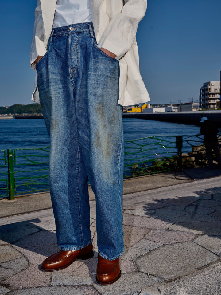 SOSHI 25ss DRAPE POKET TUCKED DENIM