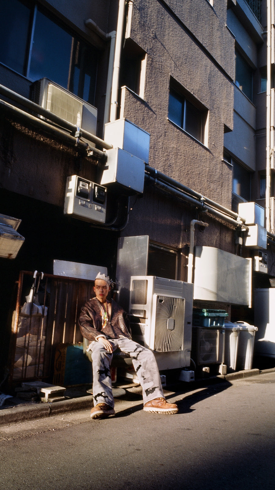 FAF × PALETTE art alive  CAMO AGED DENIM PANTS(SHADOW CAMO)