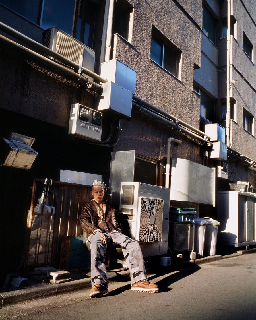 FAF × PALETTE art alive  CAMO AGED DENIM PANTS(SHADOW CAMO)