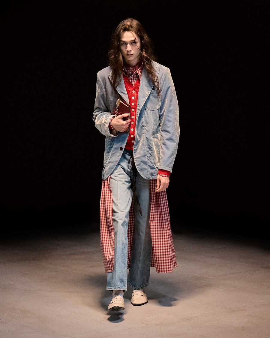 MASU(エムエーエスユー)のFARMER'S VELVET TAILORED JACKET DUSTY BLUE