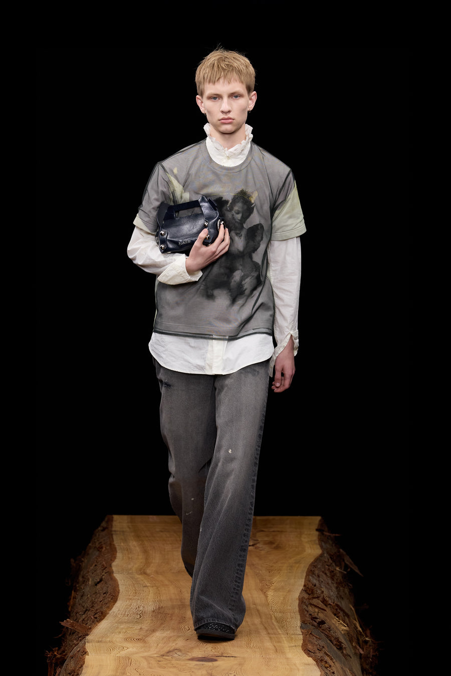 MASU(エムエーエスユー)のBLURRED ANGEL T-SHIRT WHITEの通販｜PALETTE