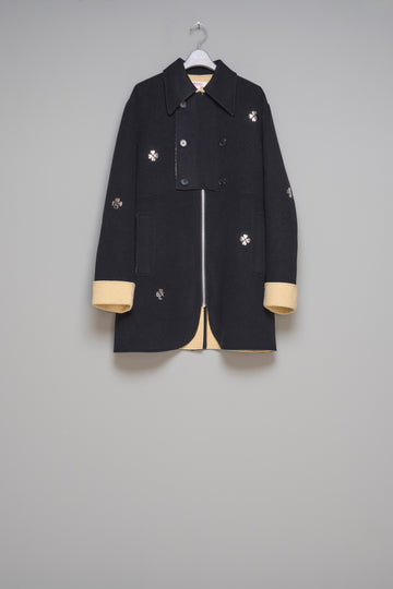 MASU  CLOVER ZIP-UP COAT(BLACK)