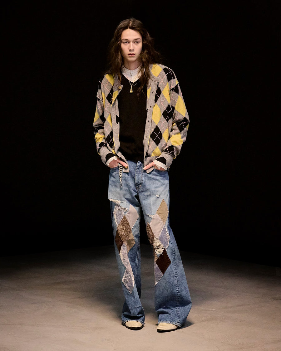 MASU(エムエーエスユー)のMB DIAMOND WIDE JEANS INDIGOの通販