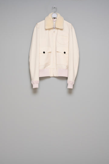 MASU  SWEET PILOT FLIGHT JACKET(WHITE)