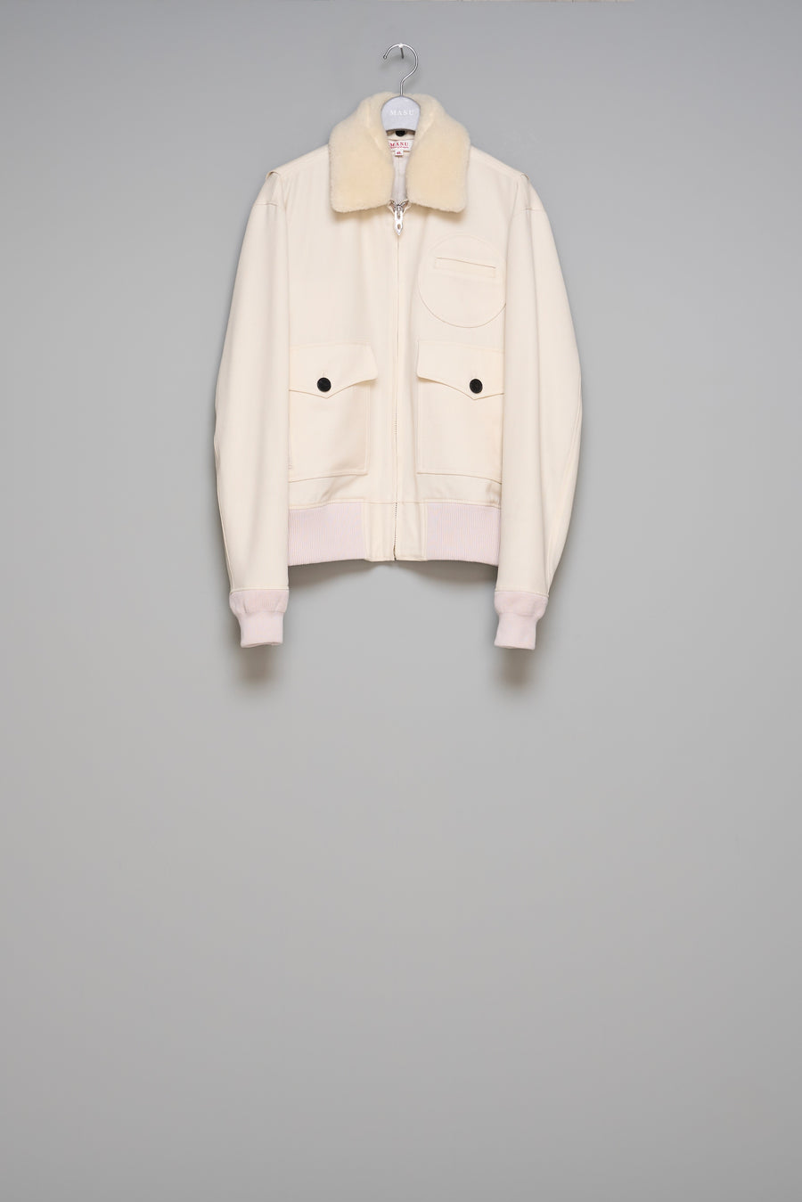 MASU  SWEET PILOT FLIGHT JACKET(WHITE)