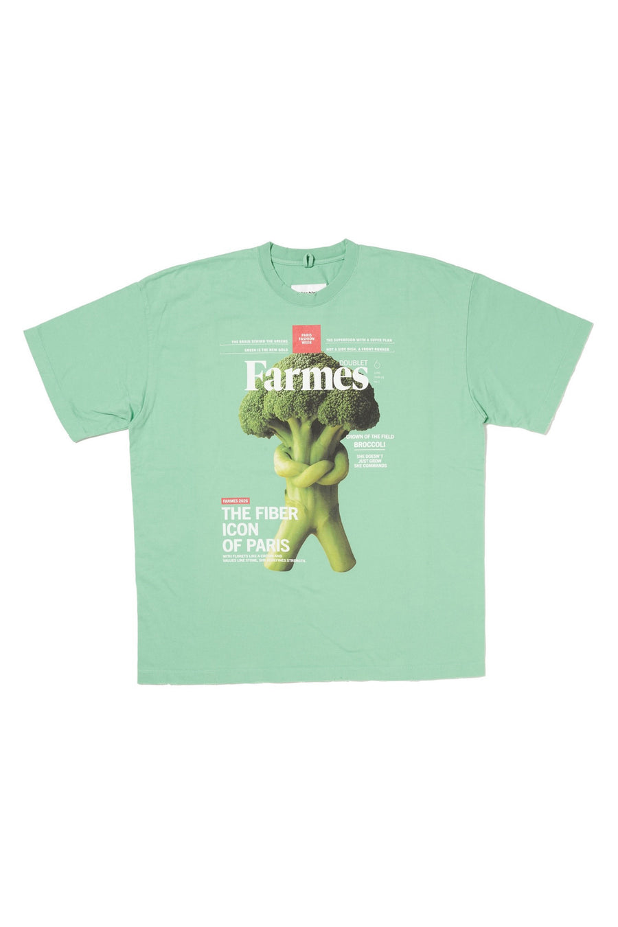 doublet(ダブレット)のFARMES MAGAZINE COVER T-SHIRT GREENの通販